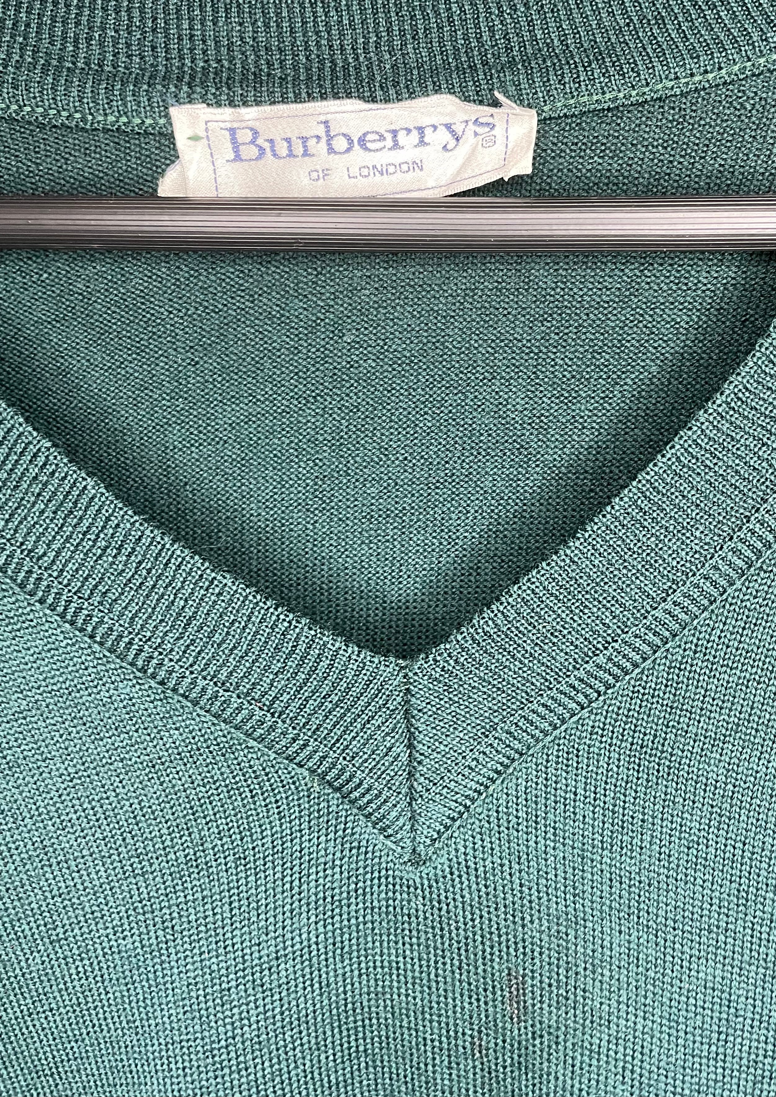 Burberry pollunder verde vintage (antes de 2000) talla XL 