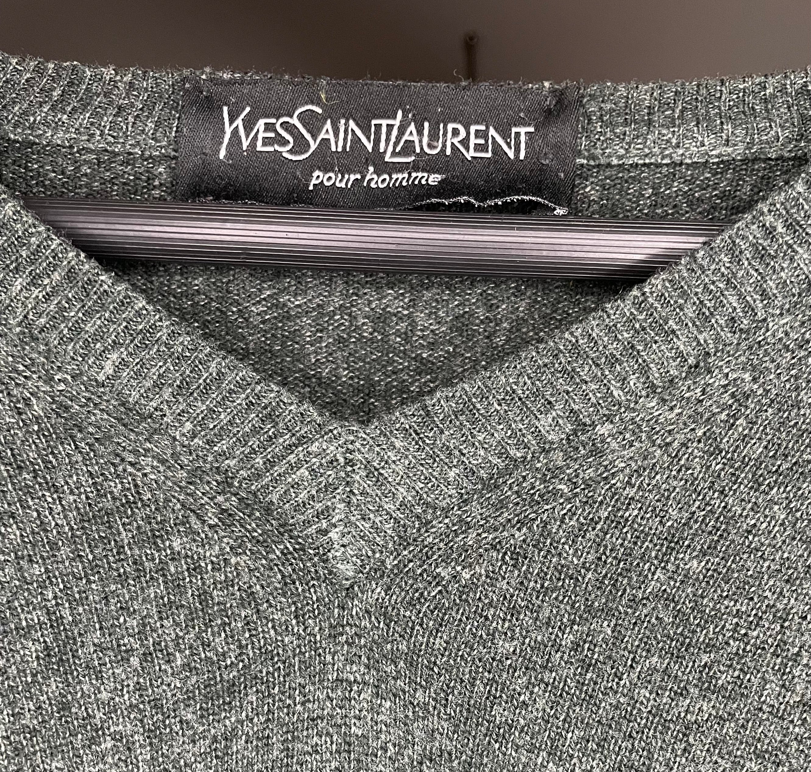 YSL Suéter Vintage Verde Talla XL 