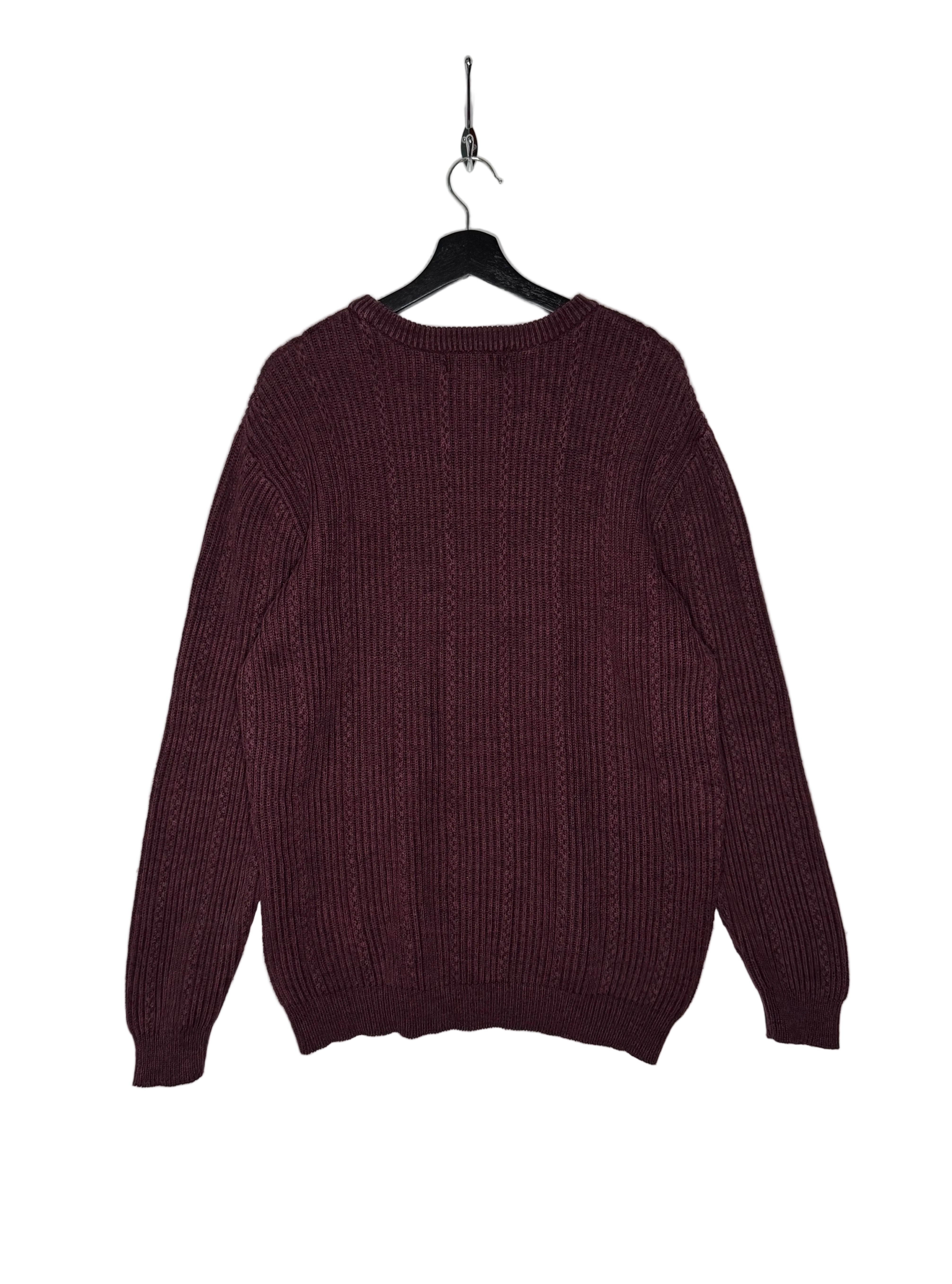 Chaps Vintage Knit Pullover Rot Größe M