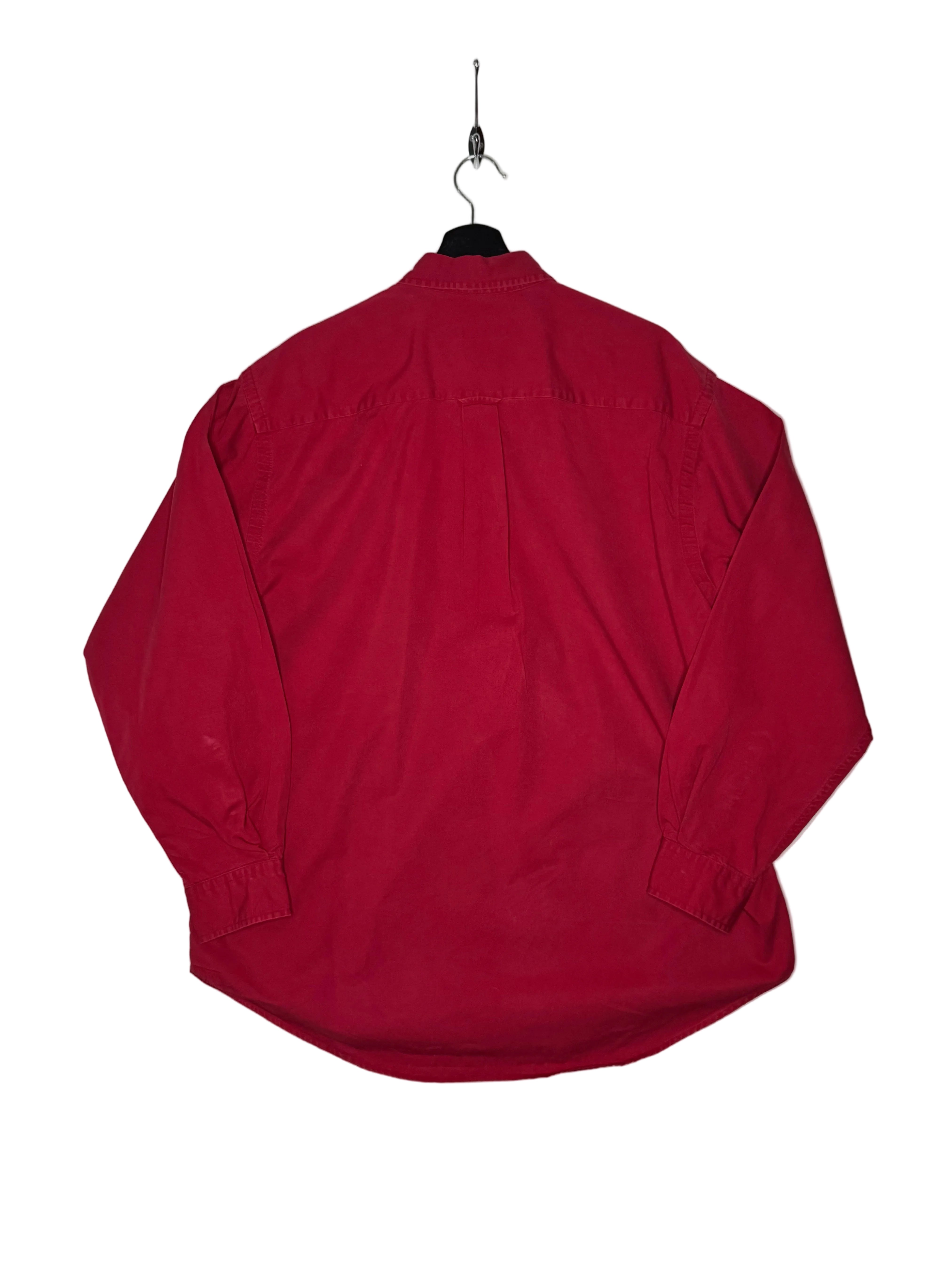 Nautica Vintage Freizeithemd Rot Größe L