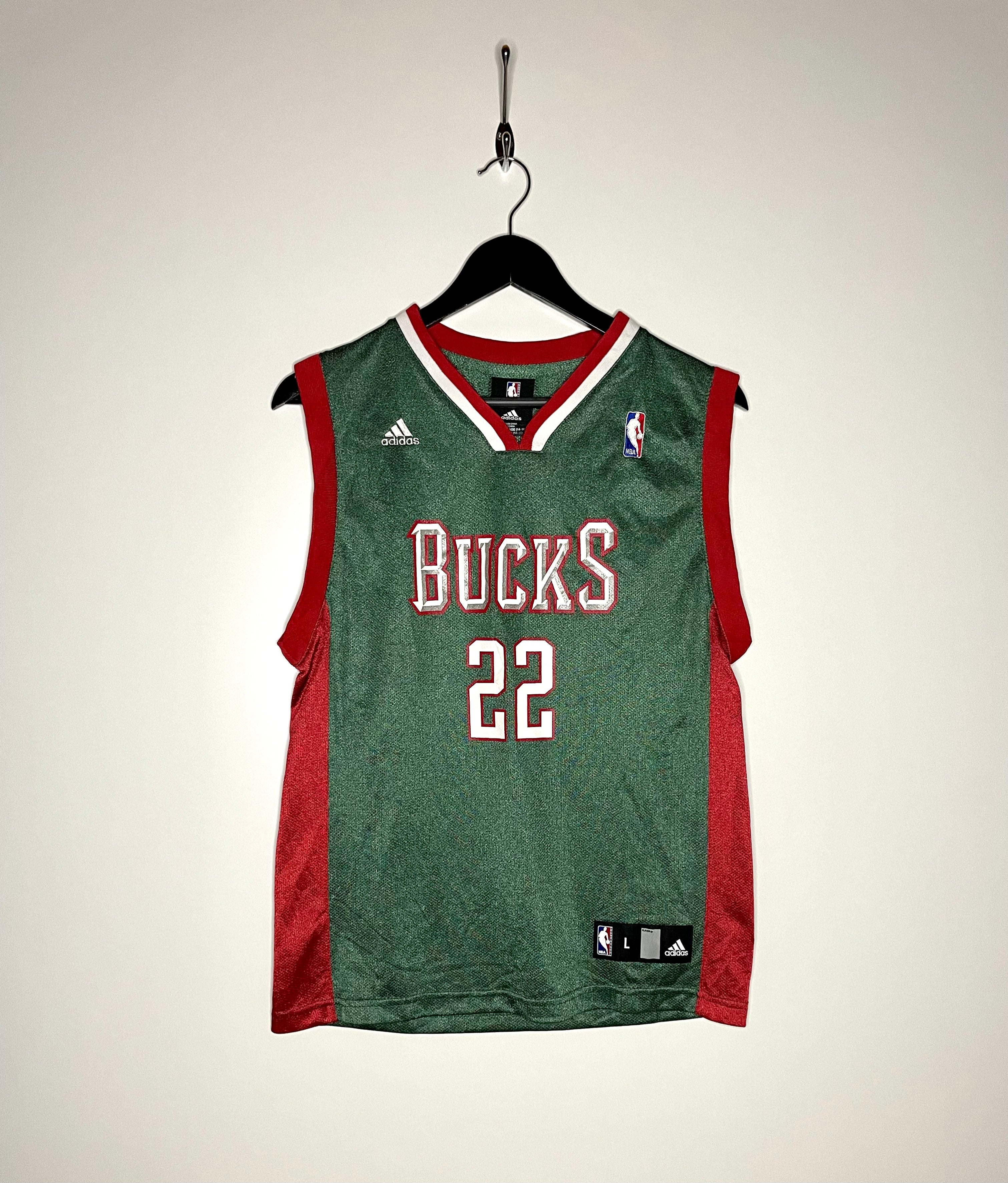 Adidas Jersey Milwaukee Bucks Michael Redd #22 Verde Talla L 