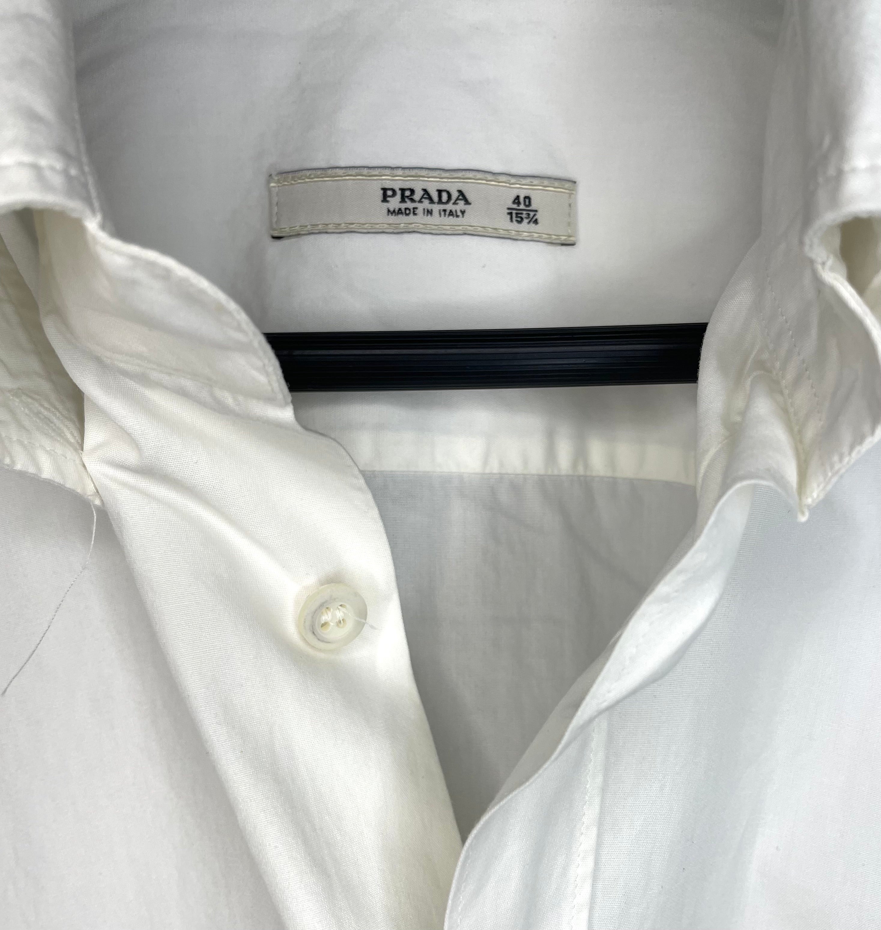 Prada shirt white 40 / 15 ¾ size M