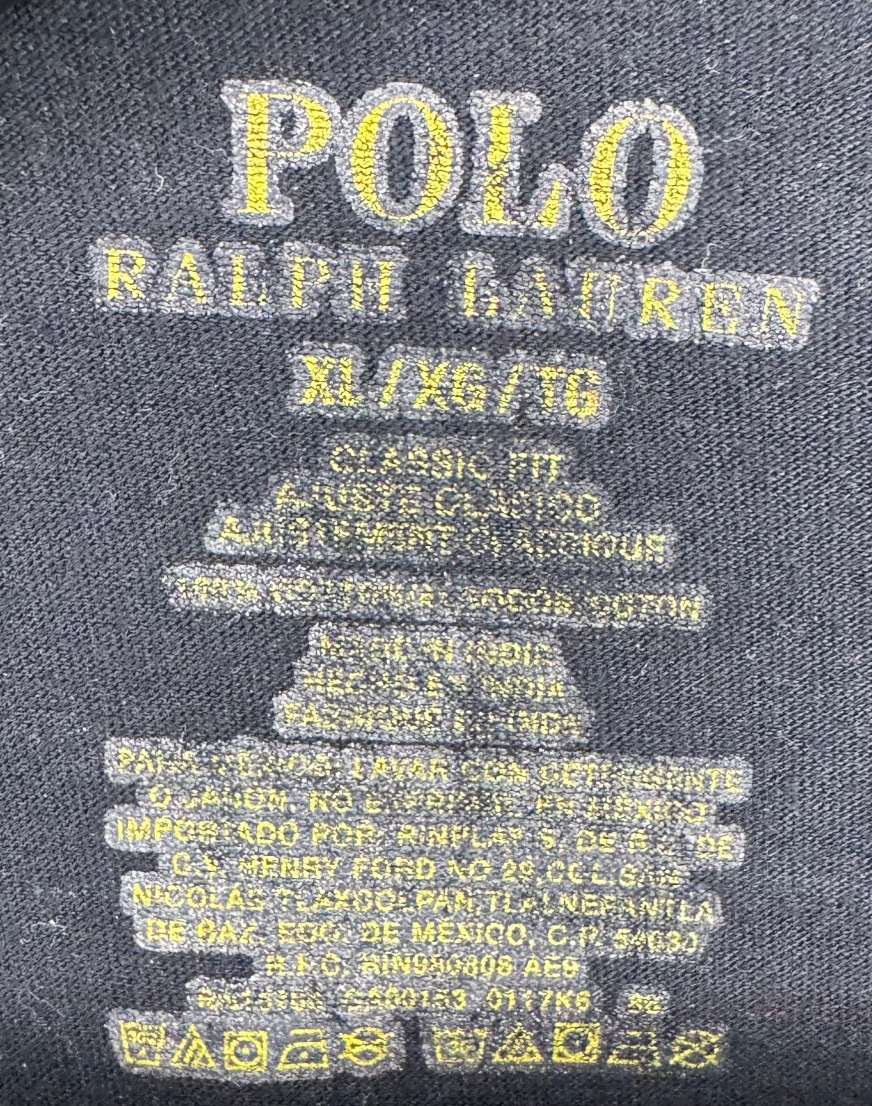 Ralph Lauren Basic T-Shirt Schwarz Größe XL