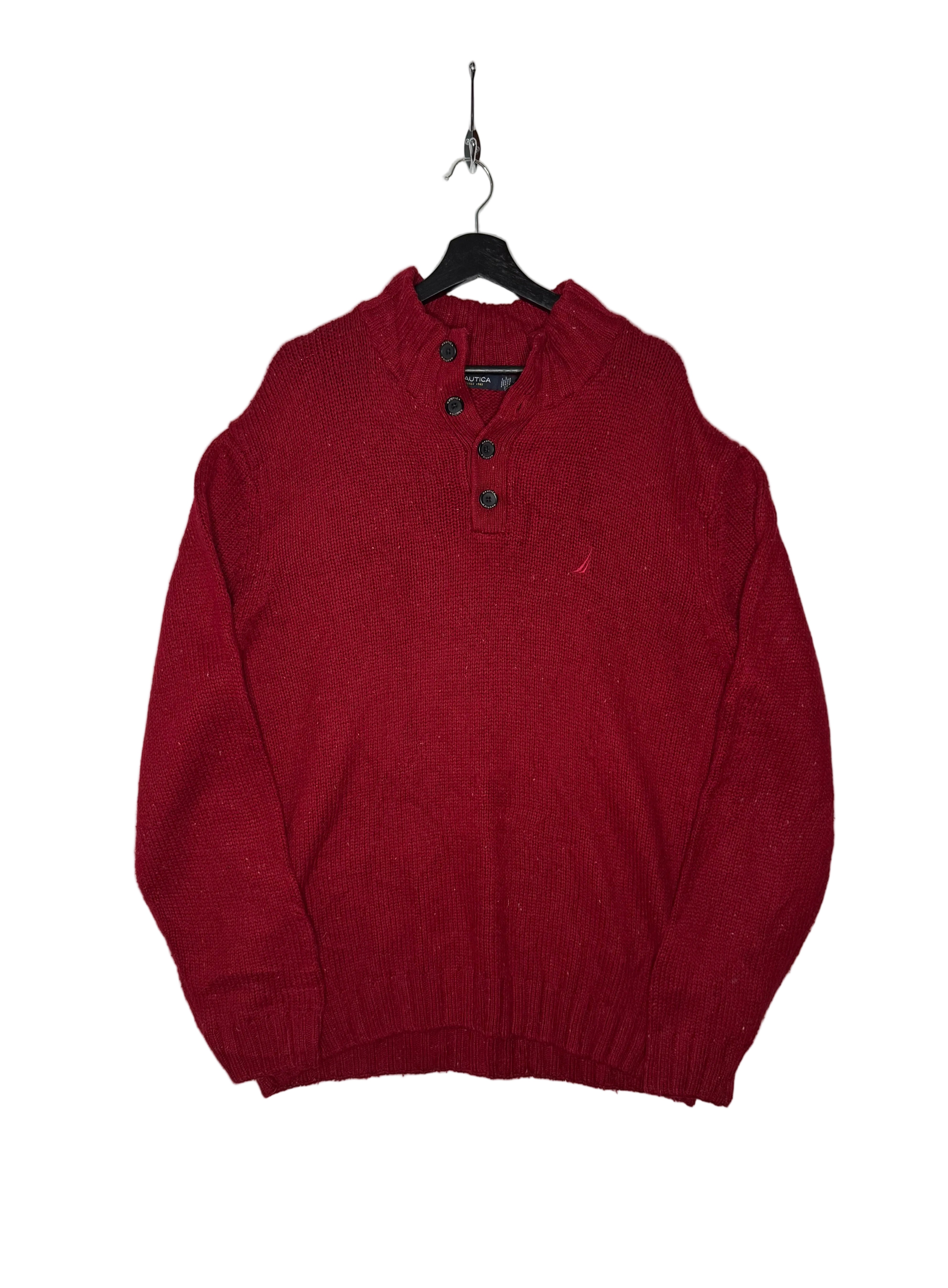 Nautica Vintage Knit Pullover Rot Größe XL