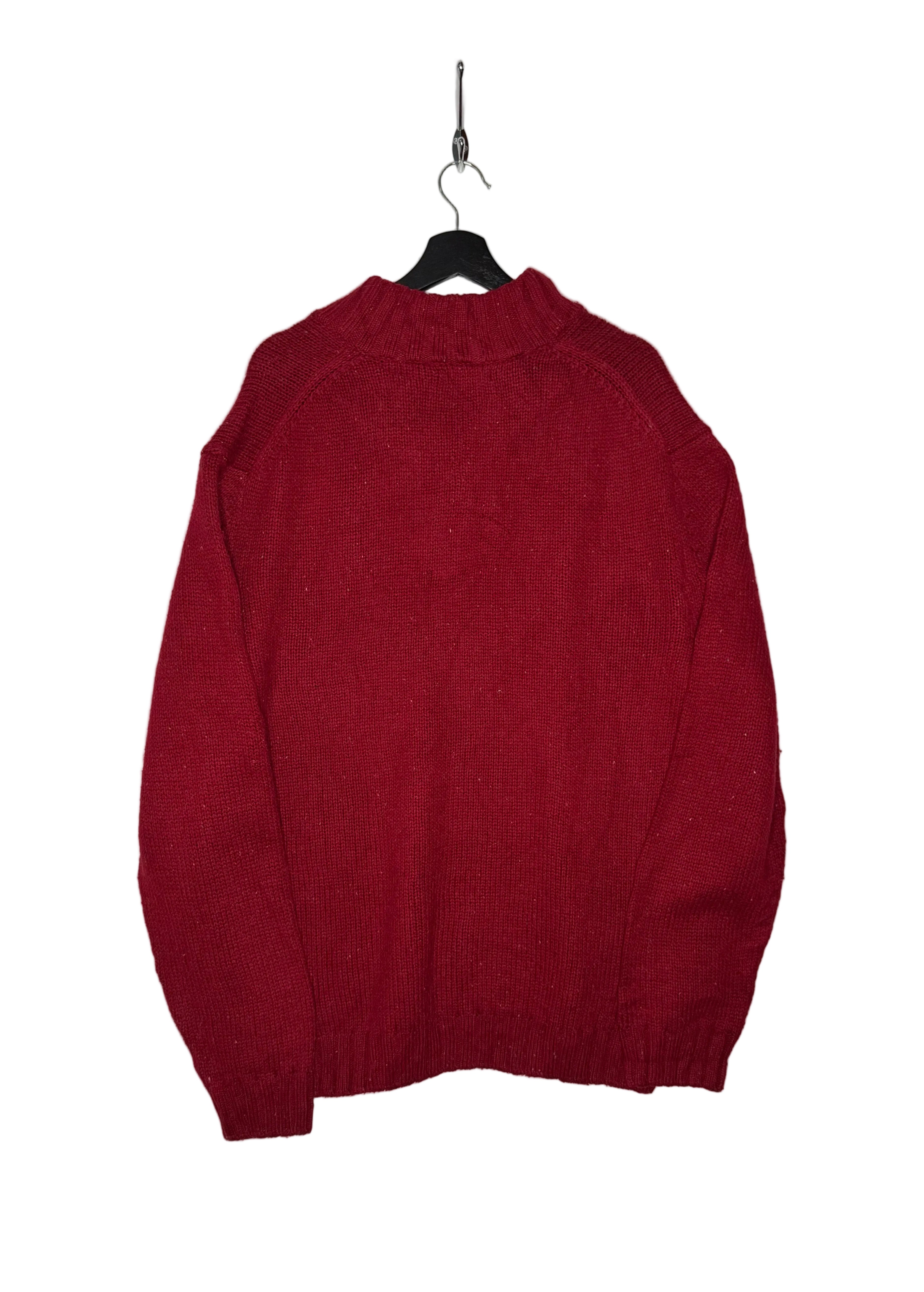 Nautica Vintage Knit Pullover Rot Größe XL