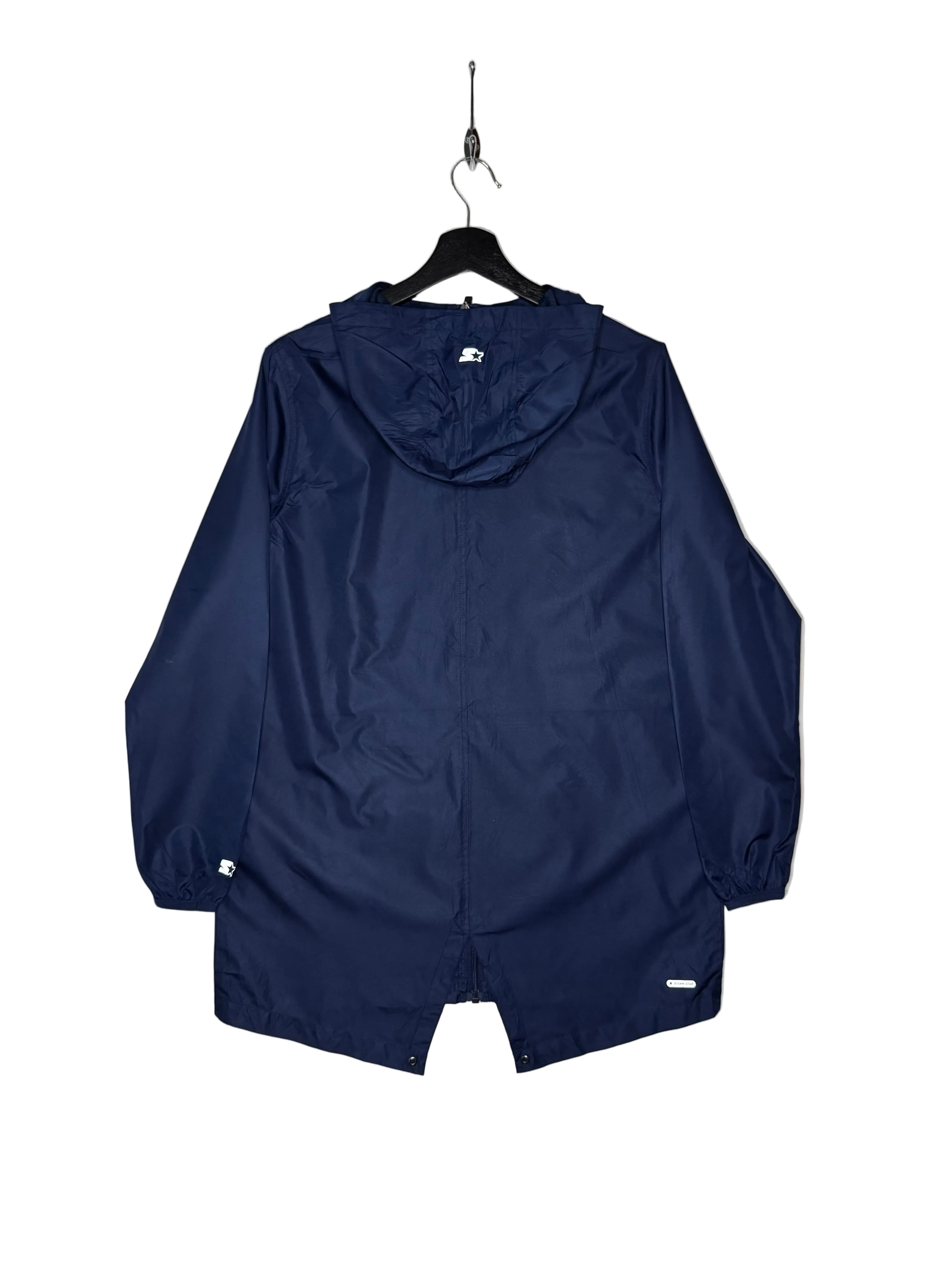 Starter Vintage Regenparka Blau Größe S