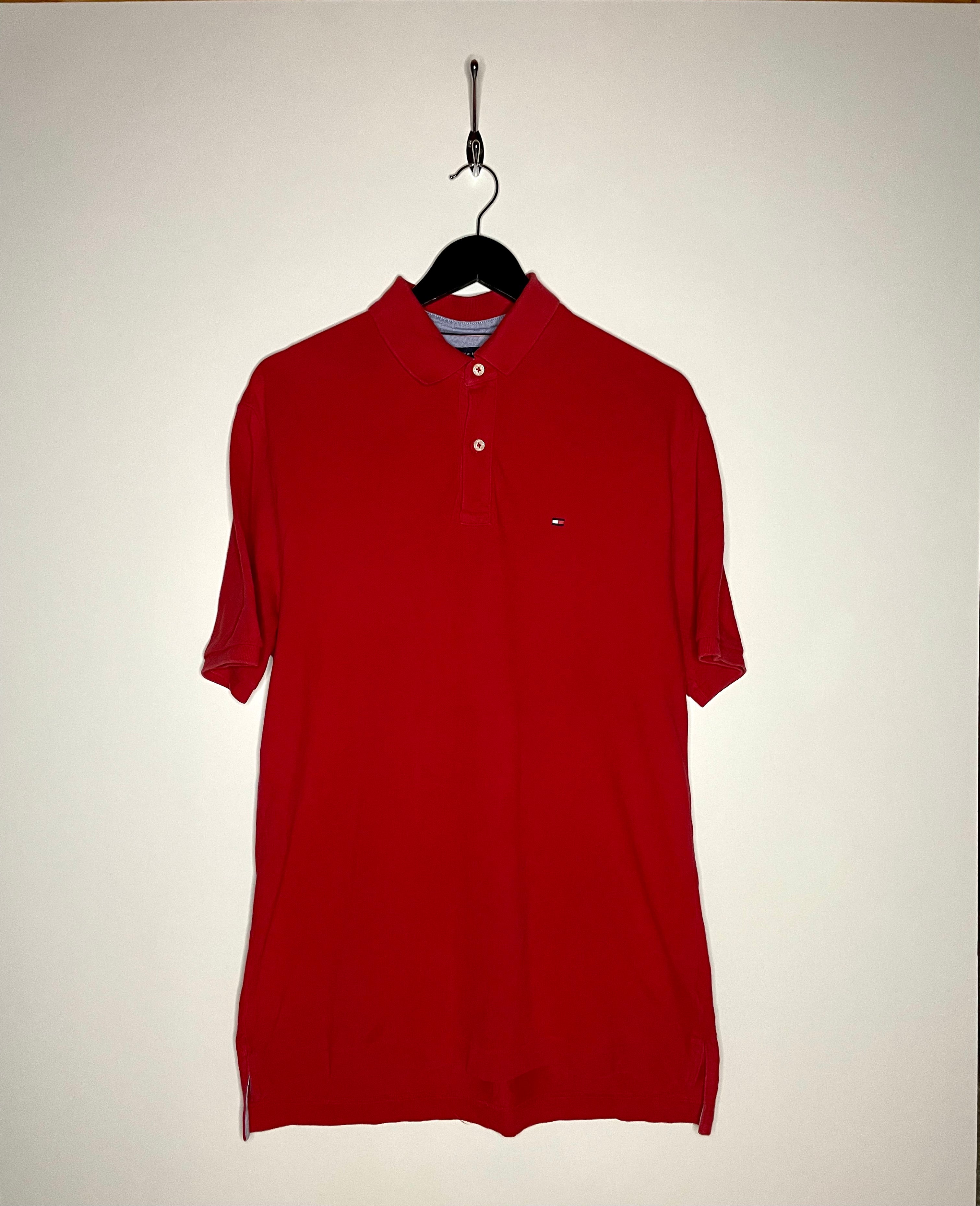 Tommy Hilfiger polo shirt red size M 