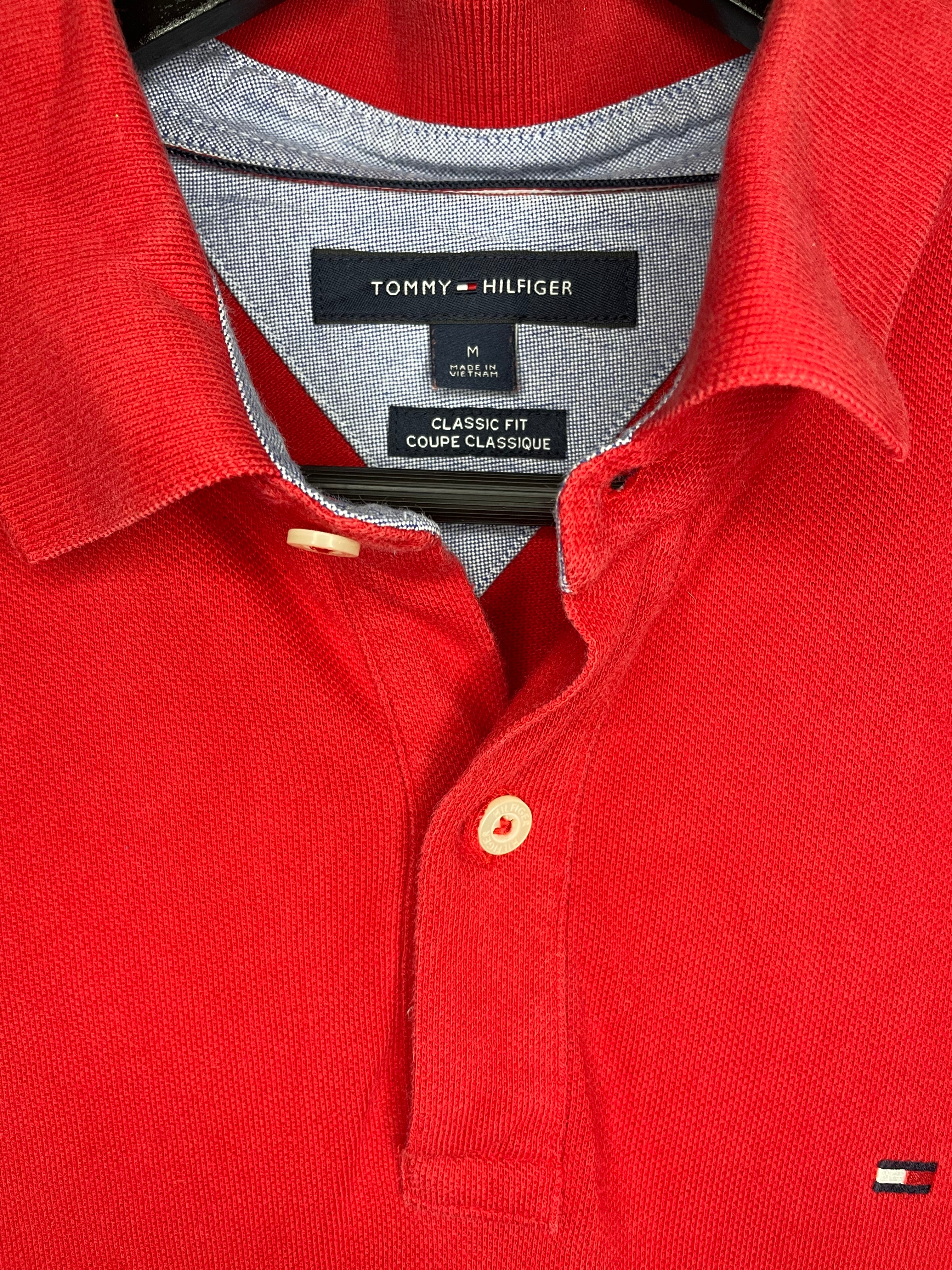 Tommy Hilfiger polo shirt red size M 