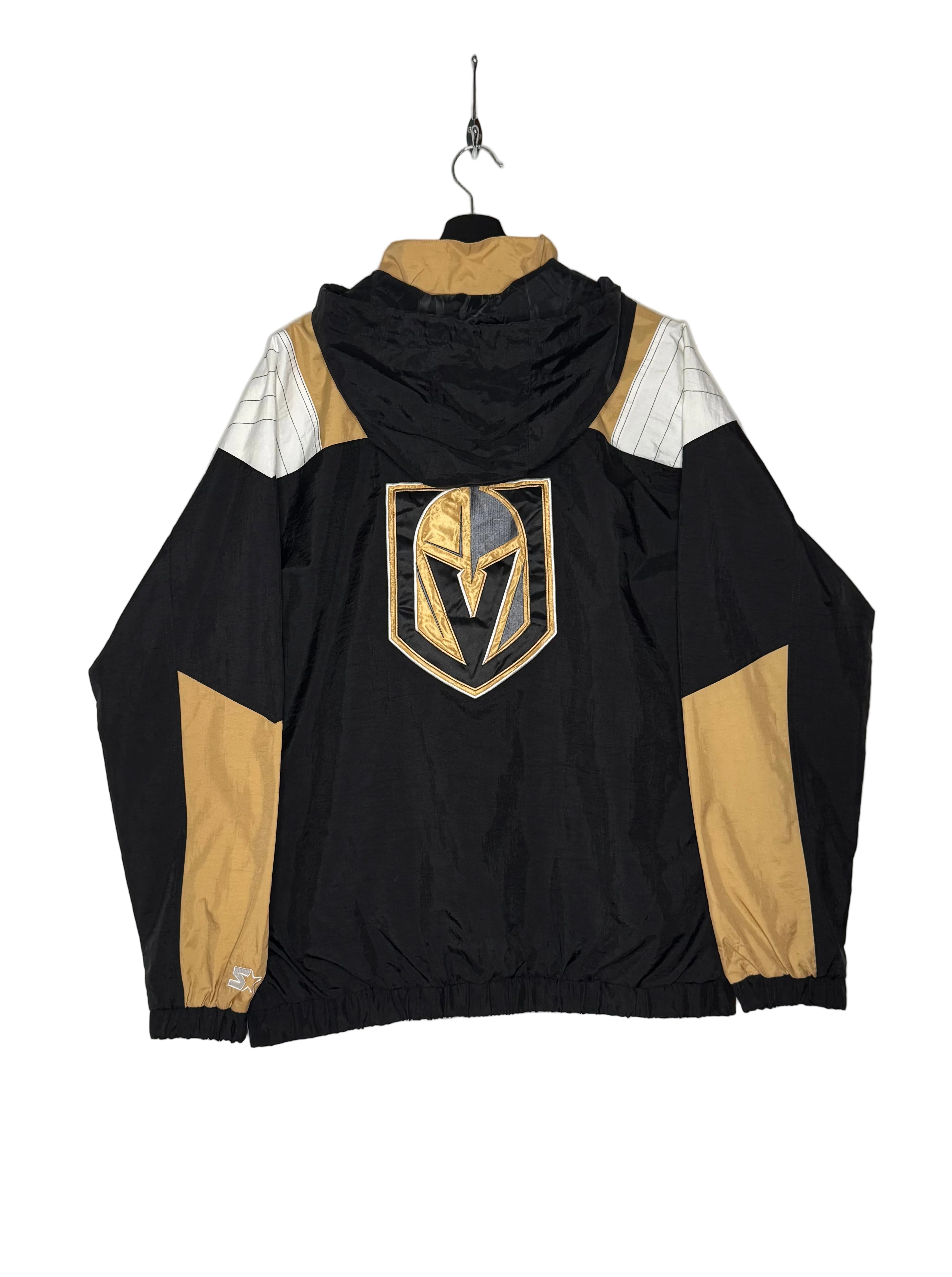 Starter Vintage Vegas Golden Knights Windbreaker Schwarz/Gold Größe  XL
