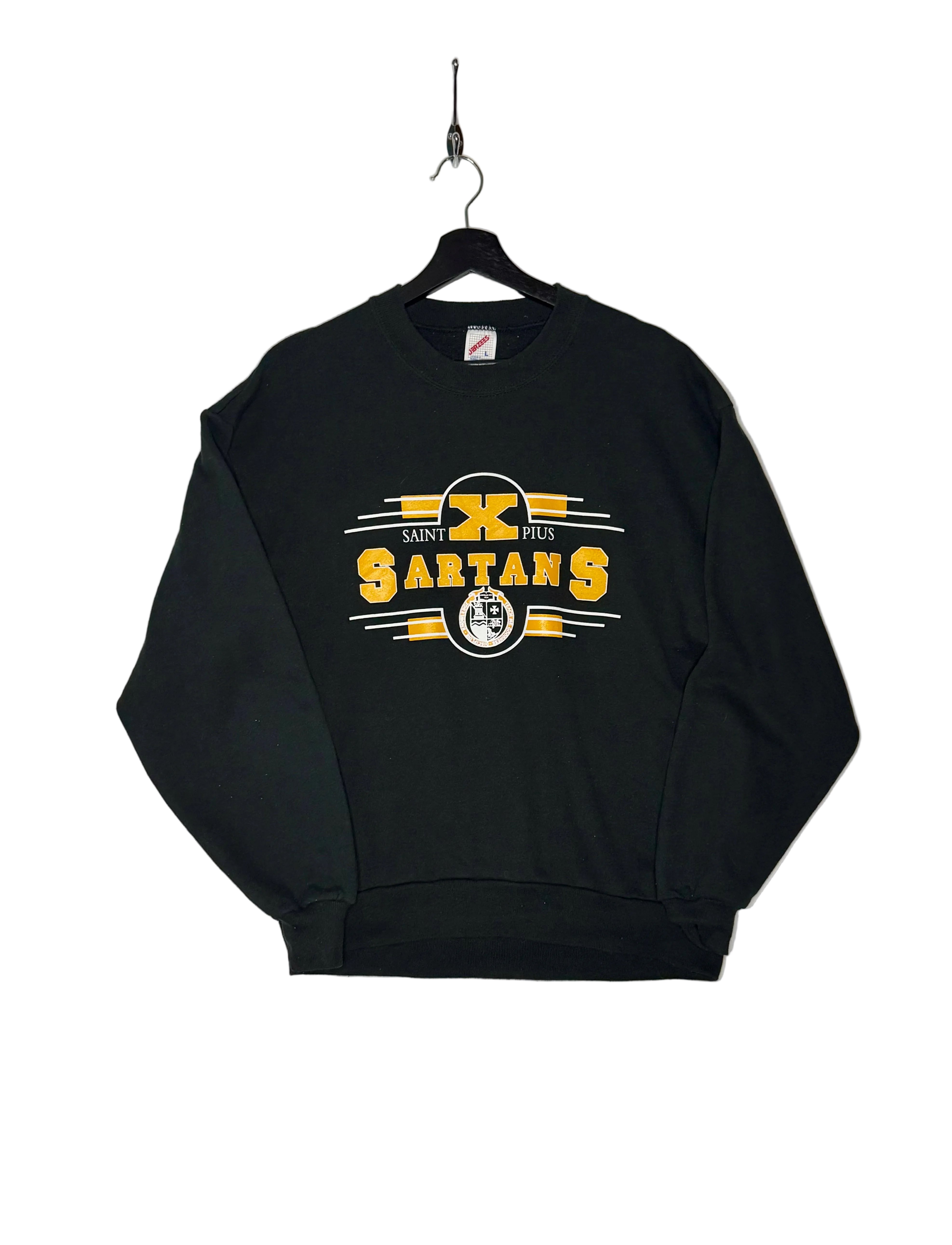 Jerzees Sweater St. Pius Satans Schwarz Größe L