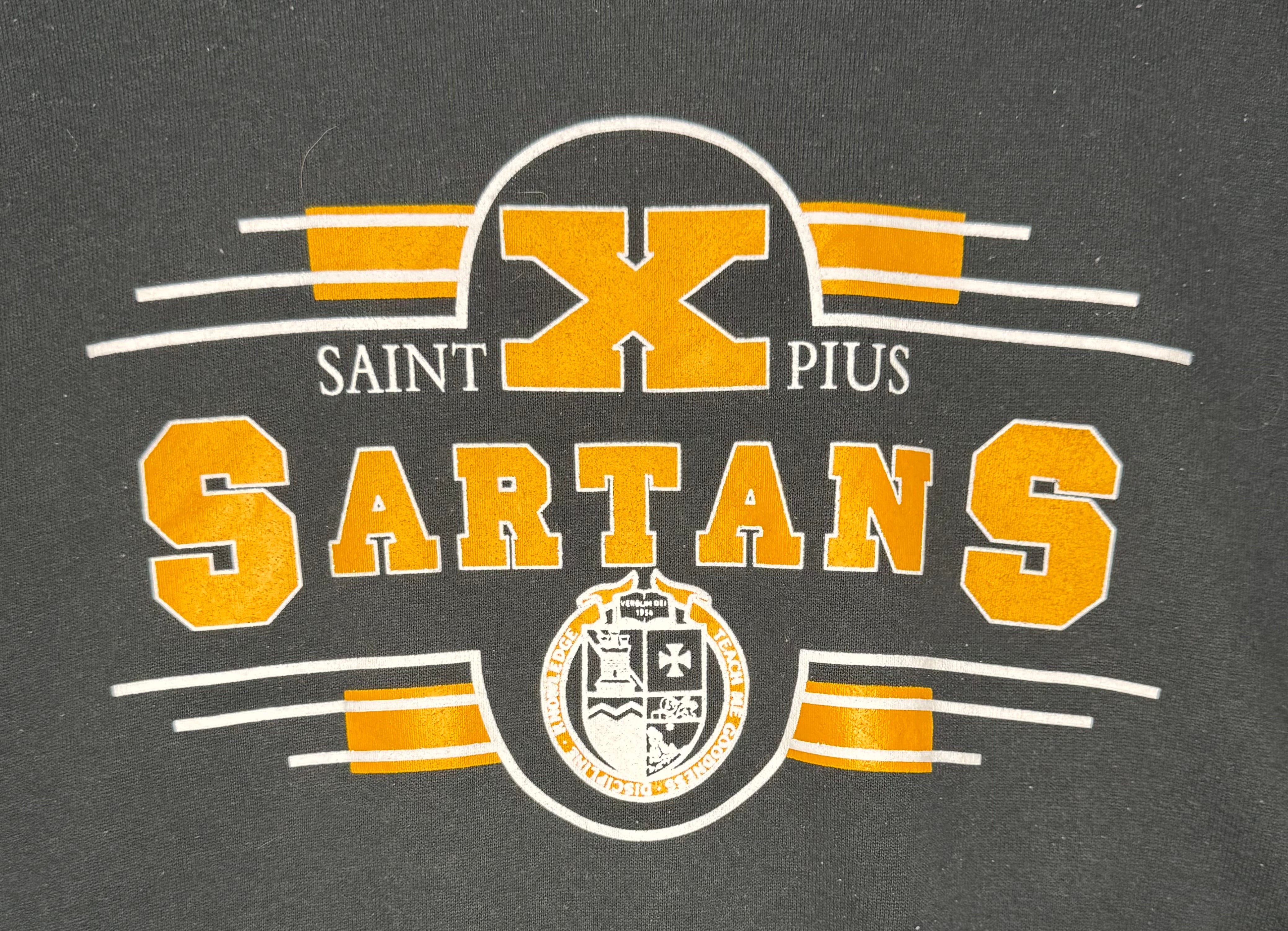 Jerzees Sweater St. Pius Satans Schwarz Größe L