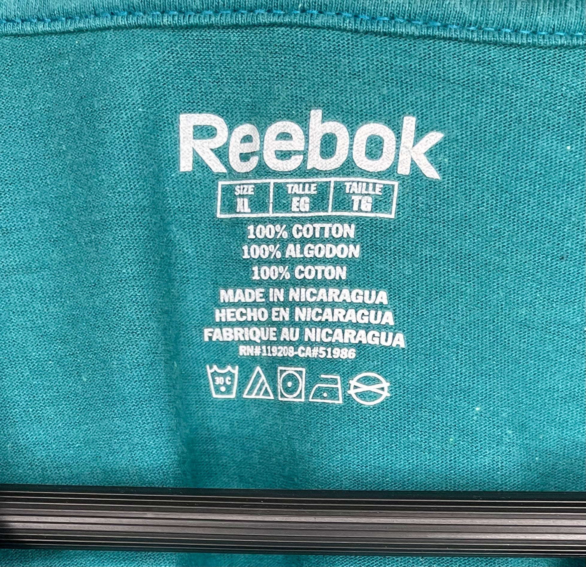 Reebok T-Shirt San Jose Sharks #88 Burns Türkis Größe XL