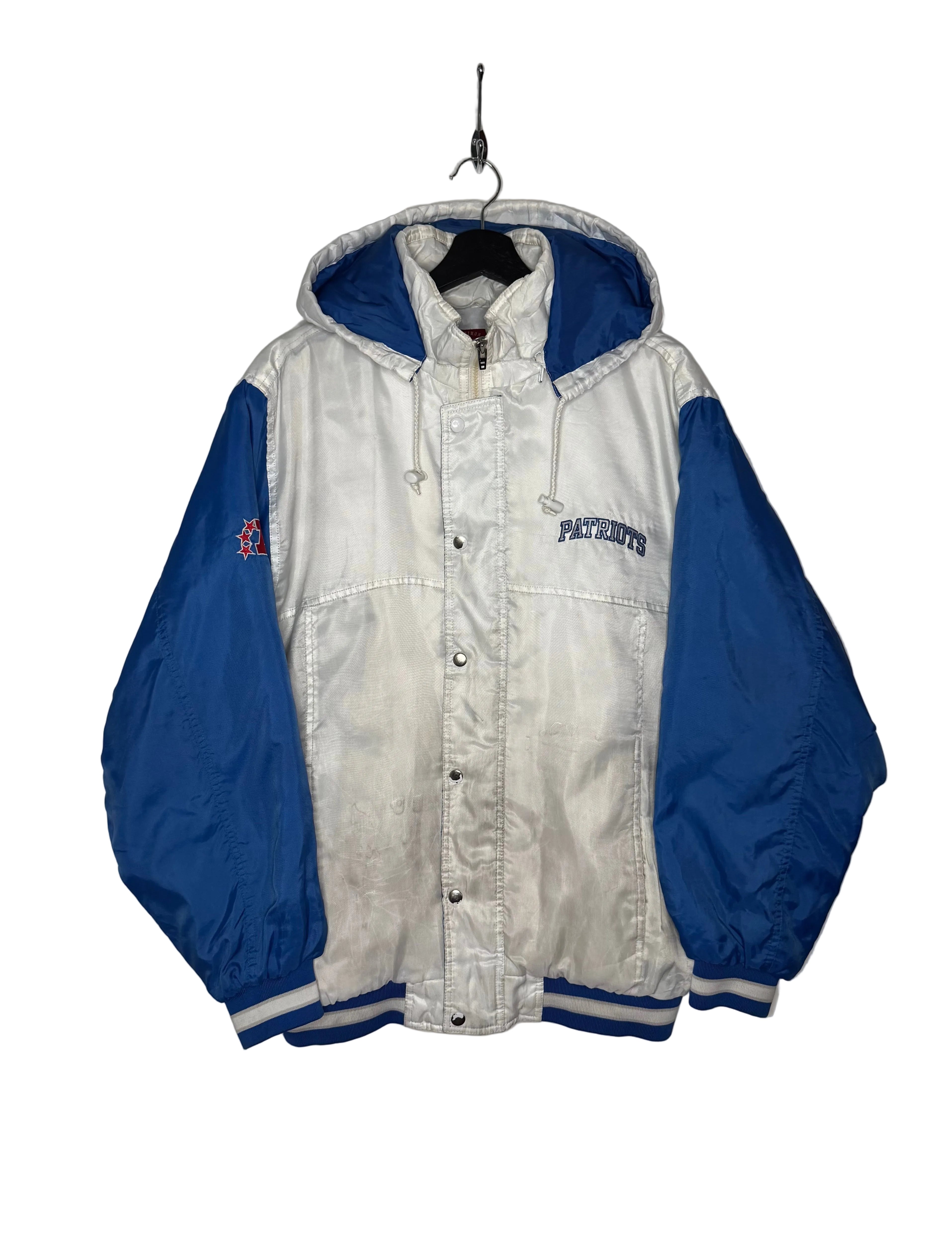 Reebok Vintage Winterjacke New England Patriots Weiß/Blau Größe M