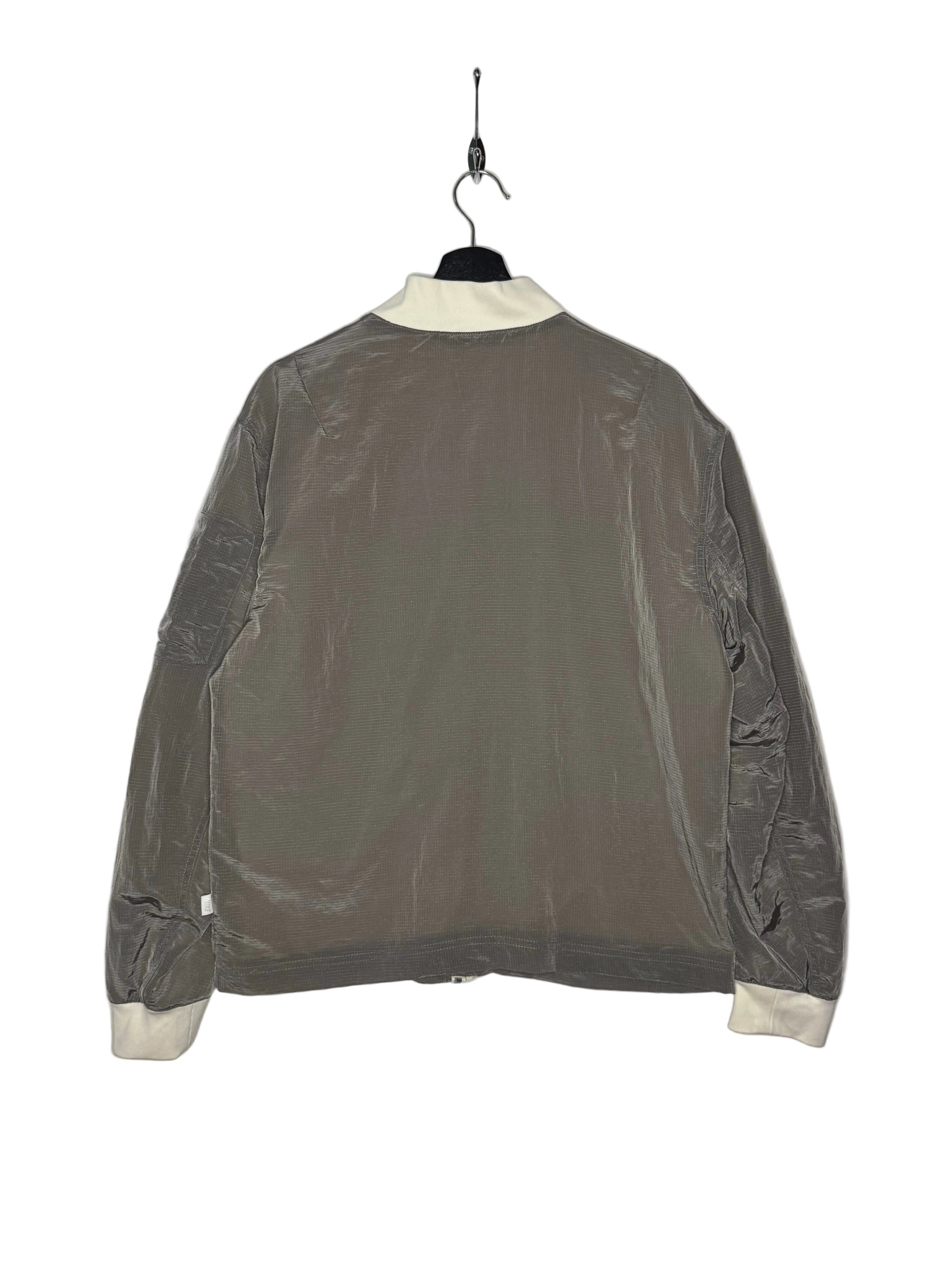 Nike Vintage Bomberjacke Grau/Off-White Größe M