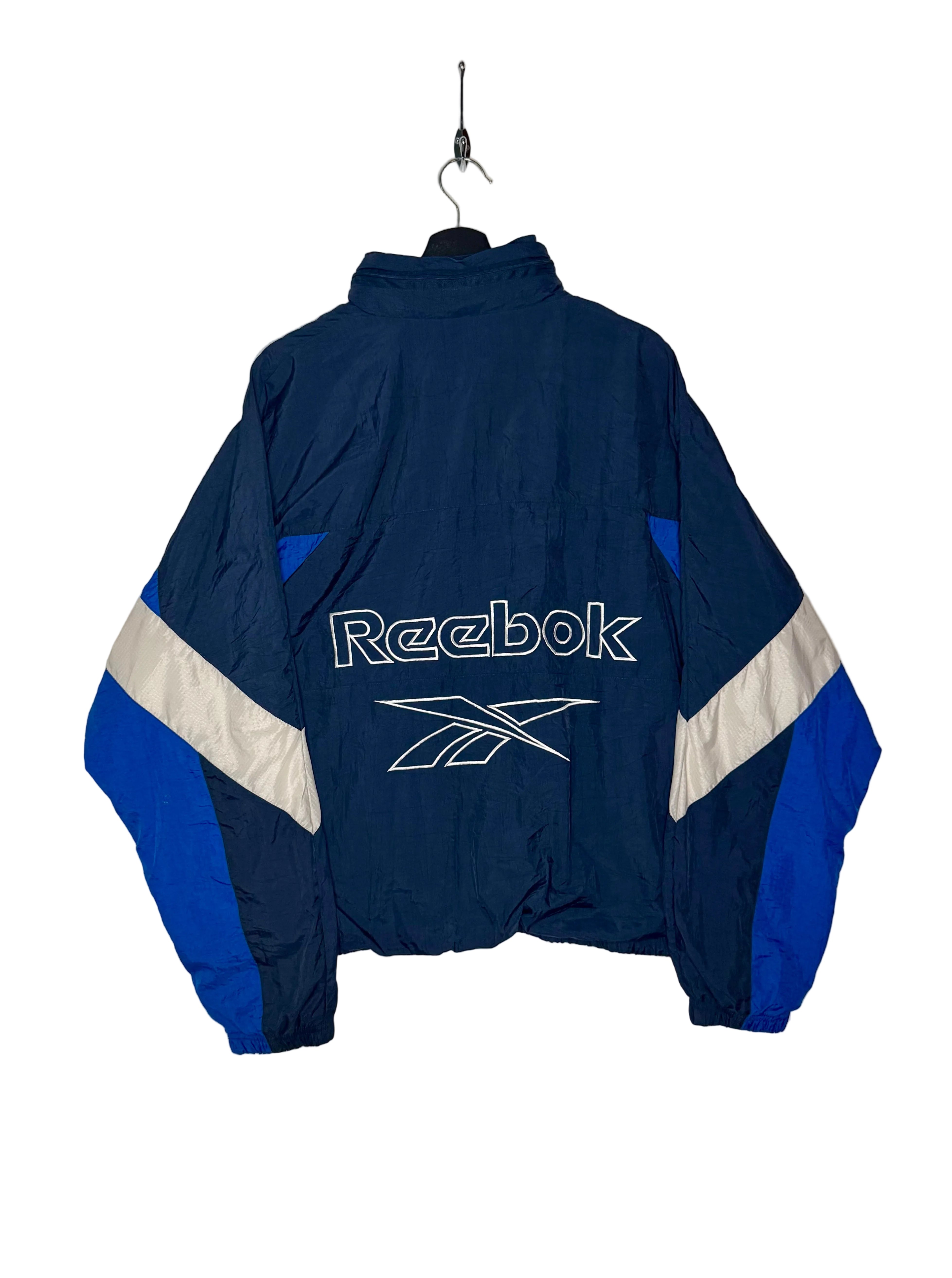 Reebok Vintage Trainingsjacke Blau/Weiß Größe L