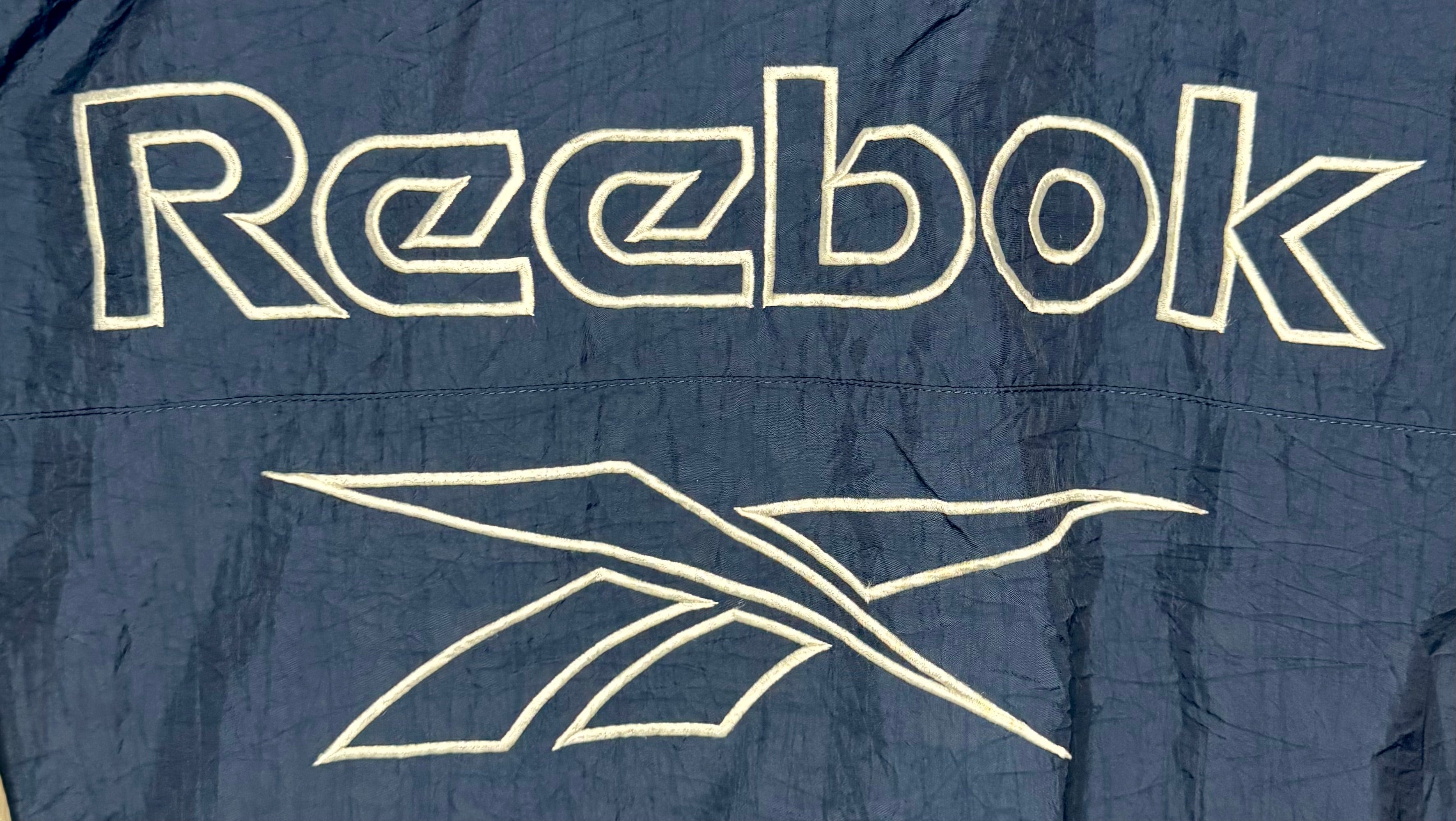 Reebok Vintage Trainingsjacke Blau/Weiß Größe L