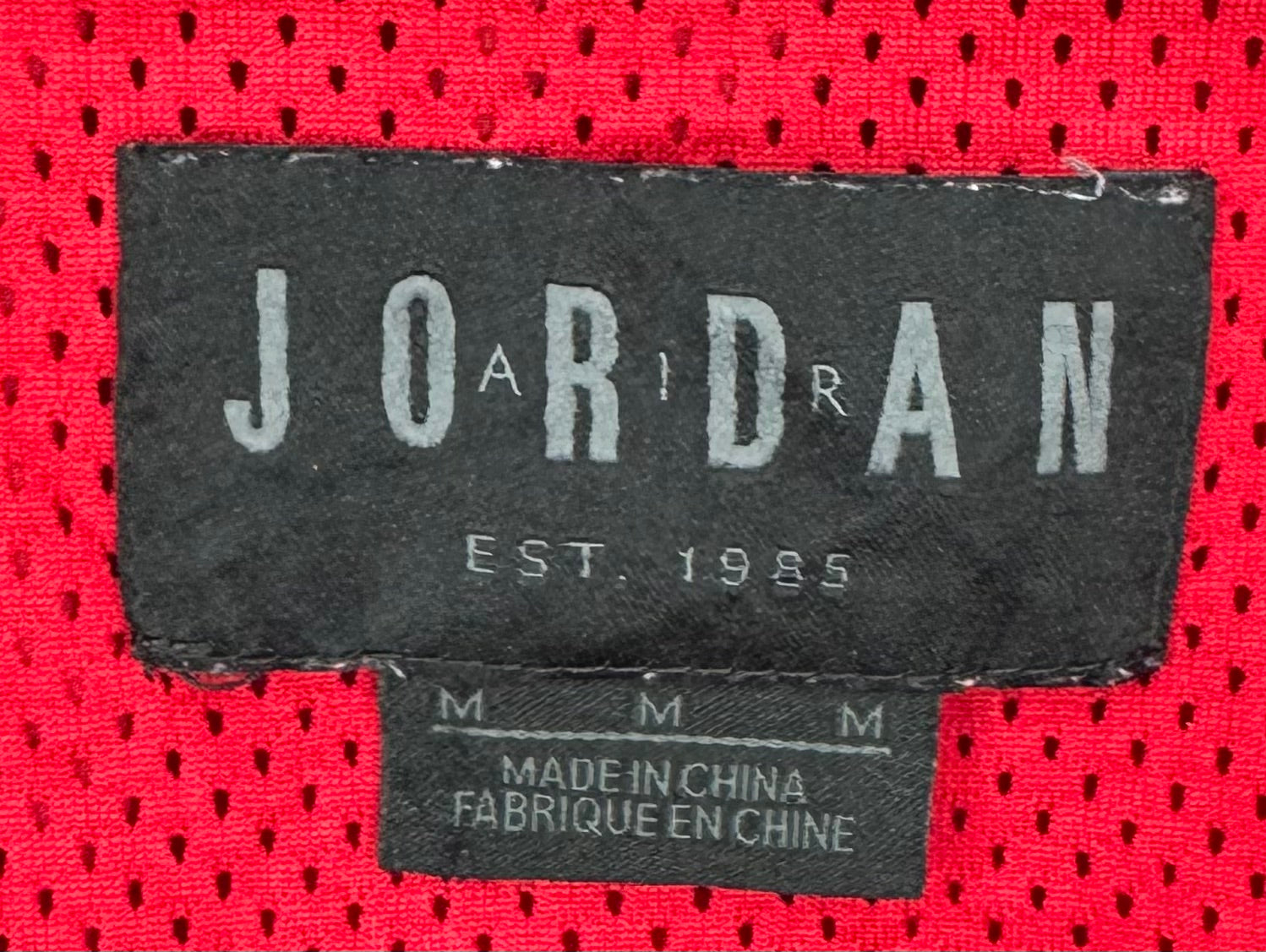 Air Jordan Vintage Trainingsjacke Rot Größe M