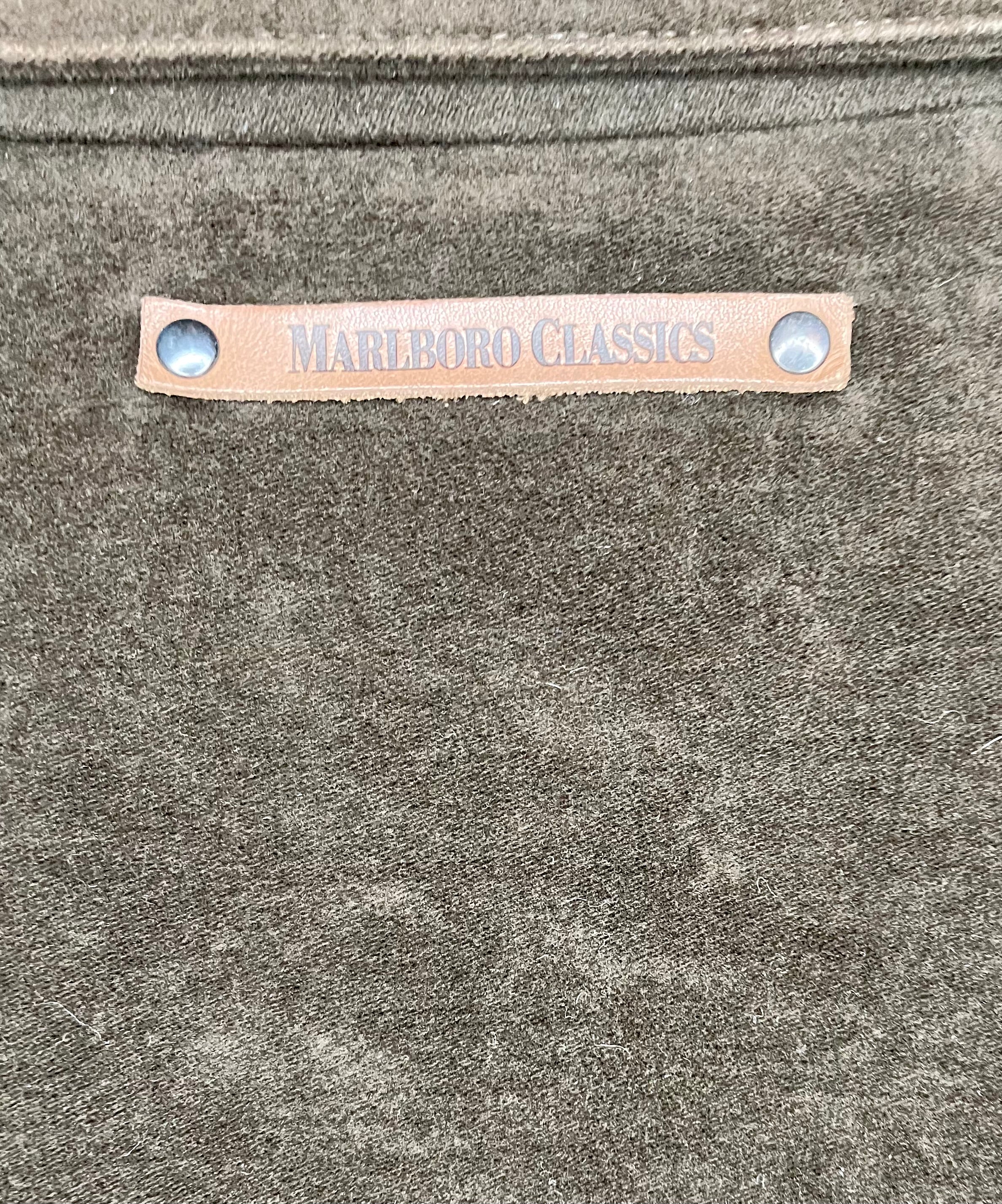 Marlboro Classics Vintage Jacke Dunkelbraun Größe L