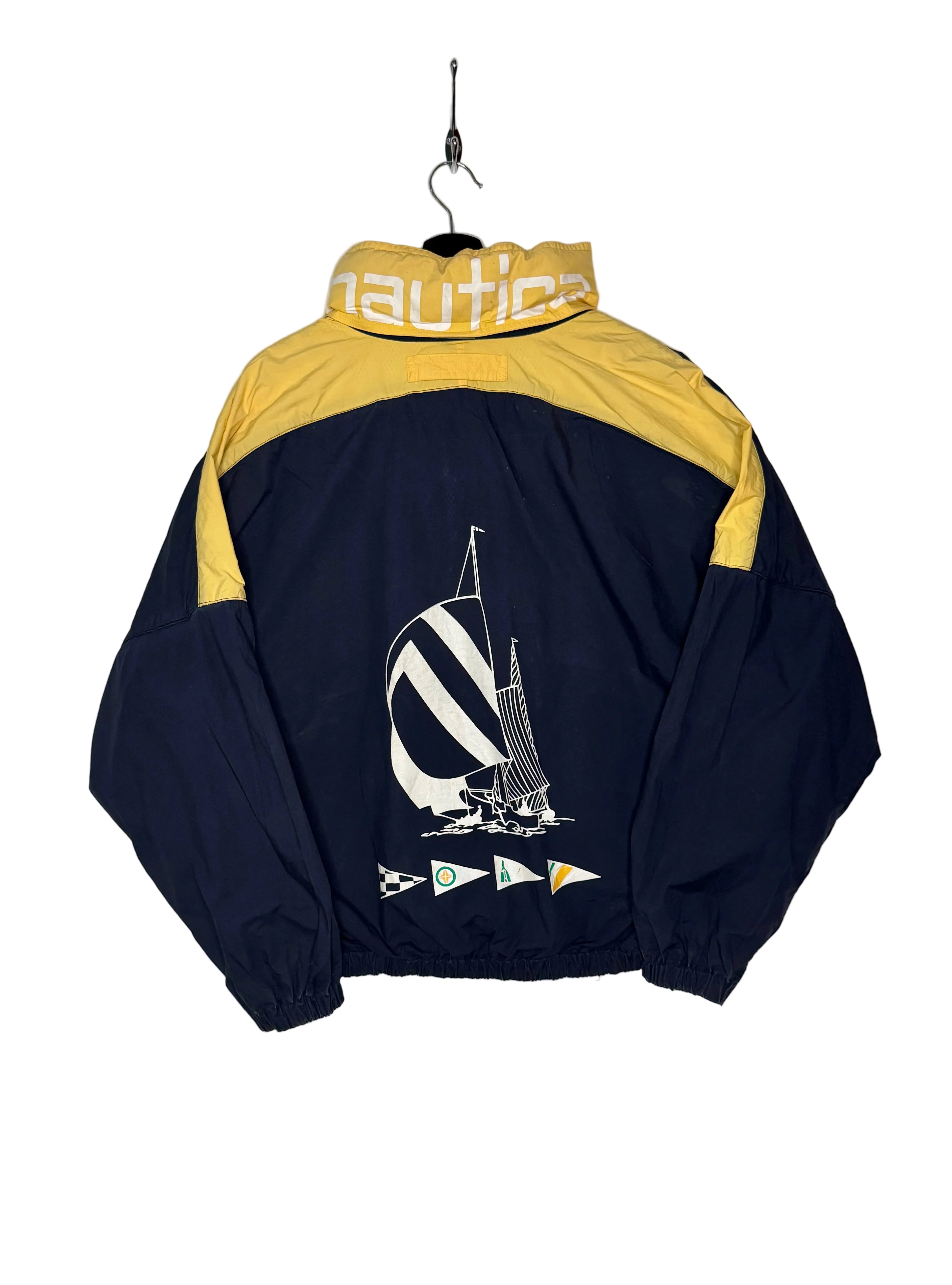 Nautica Vintage Sailing Jacket Blau/Gelb Größe L