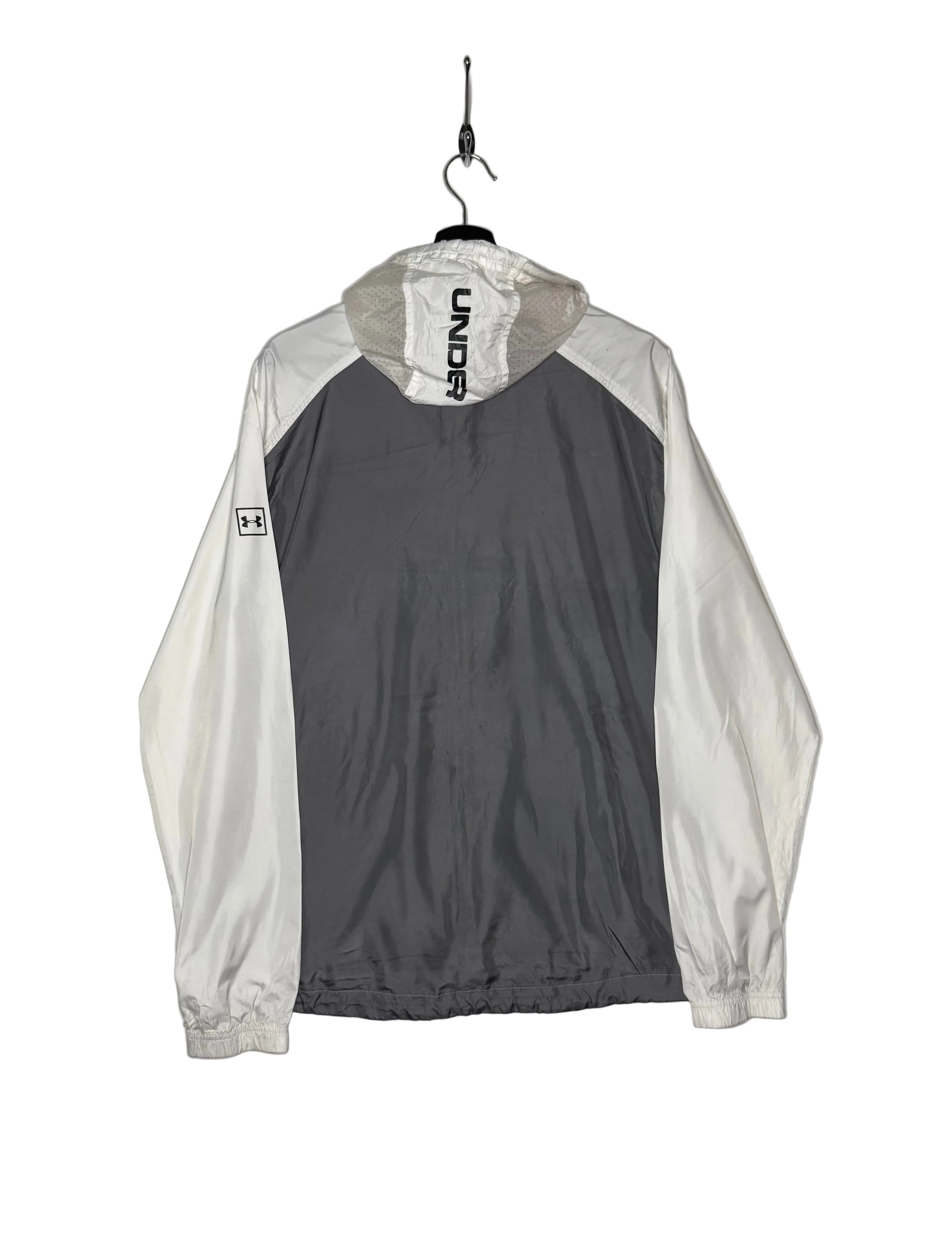 Under Armour Laufjacke Weiß/Grau Größe L