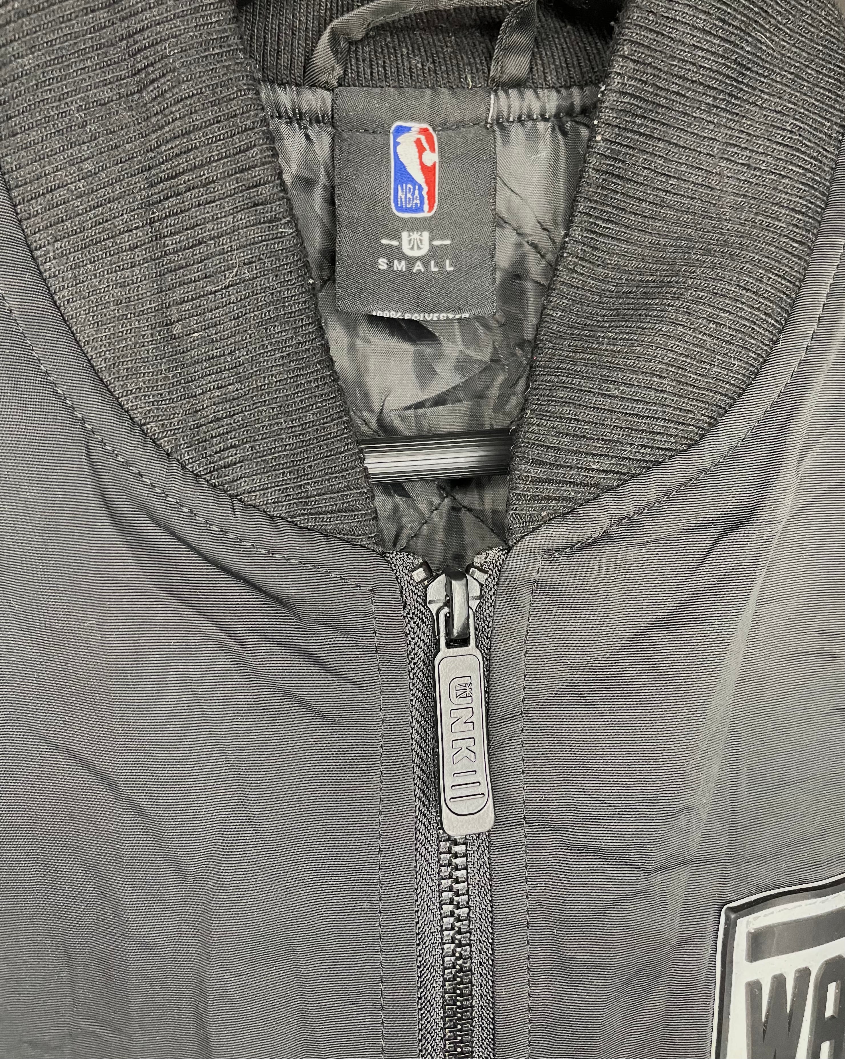 NBA Golden State Warriors Bomber Jacke Schwarz Größe S