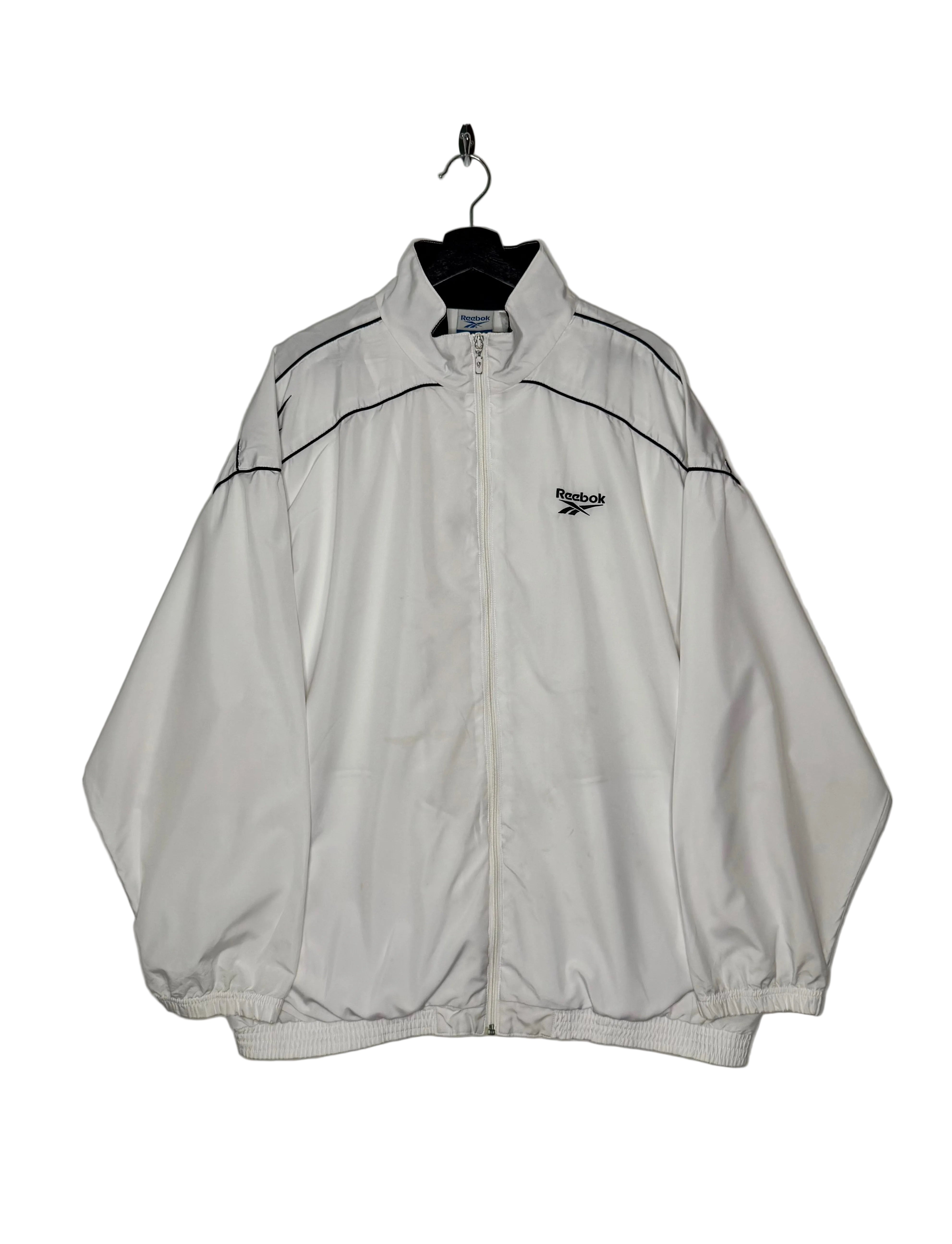 Reebok Vintage Trainingsjacke Weiß Größe XL