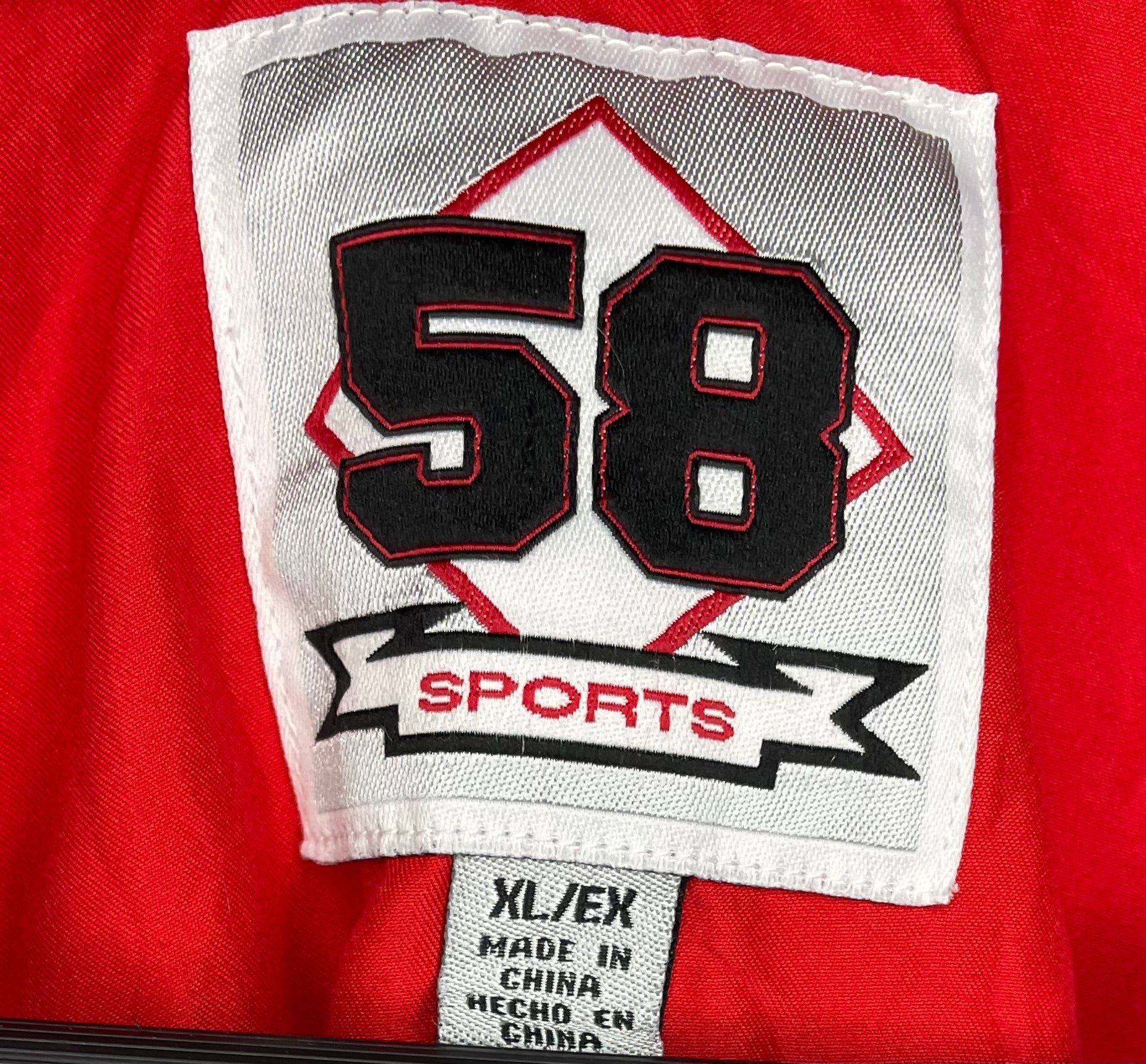 58 Sports Ohio State Sudadera Gris/Rojo Talla XL 