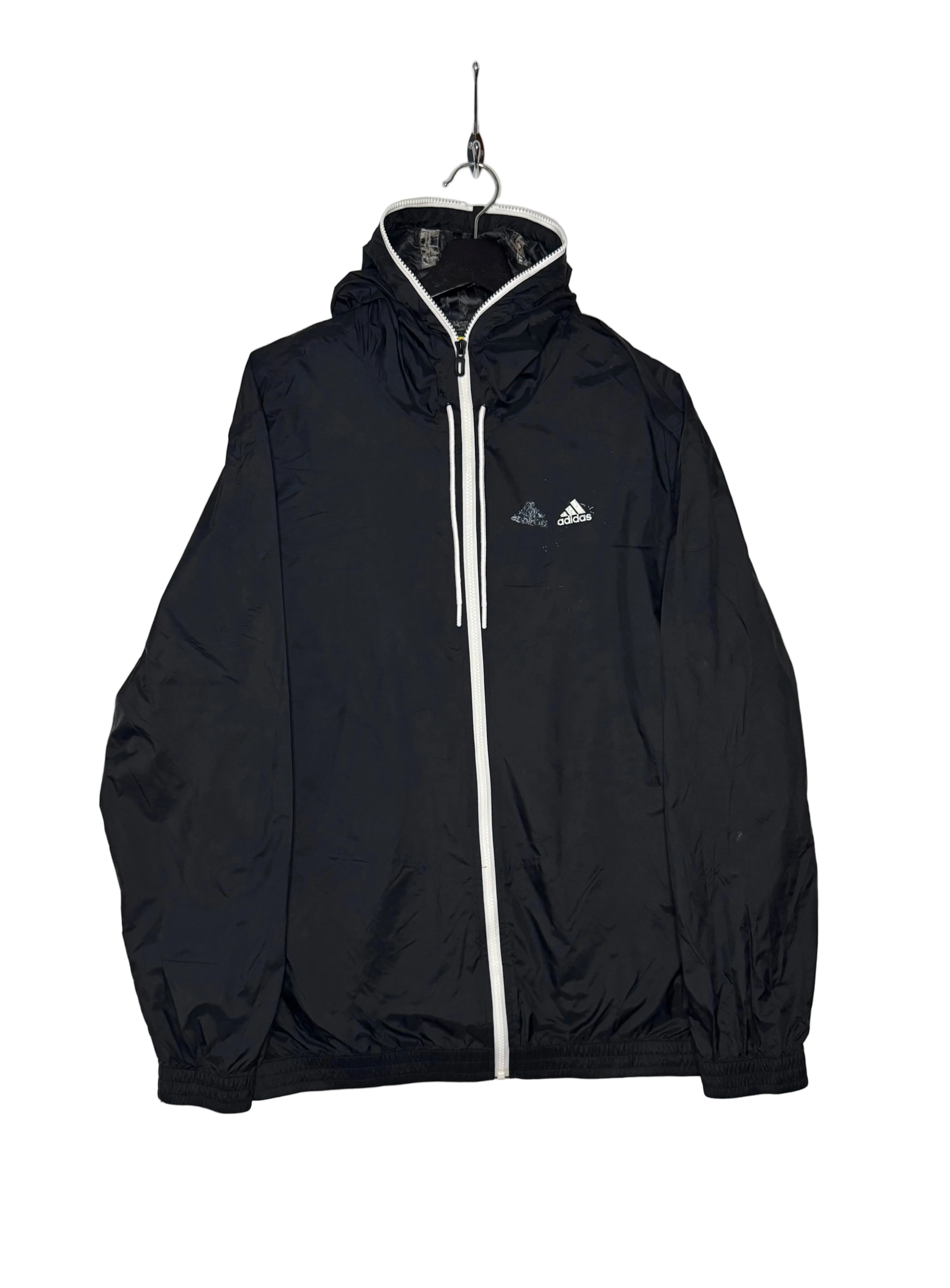 Adidas Vintage Regenjacke Schwarz Größe L