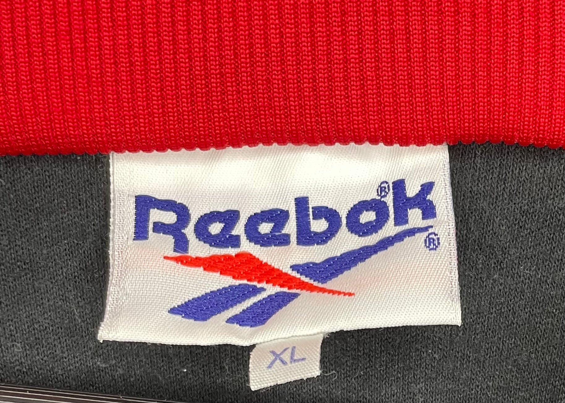 Reebok Vintage Trainingsjacke Dunkelblau/Rot Größe XL