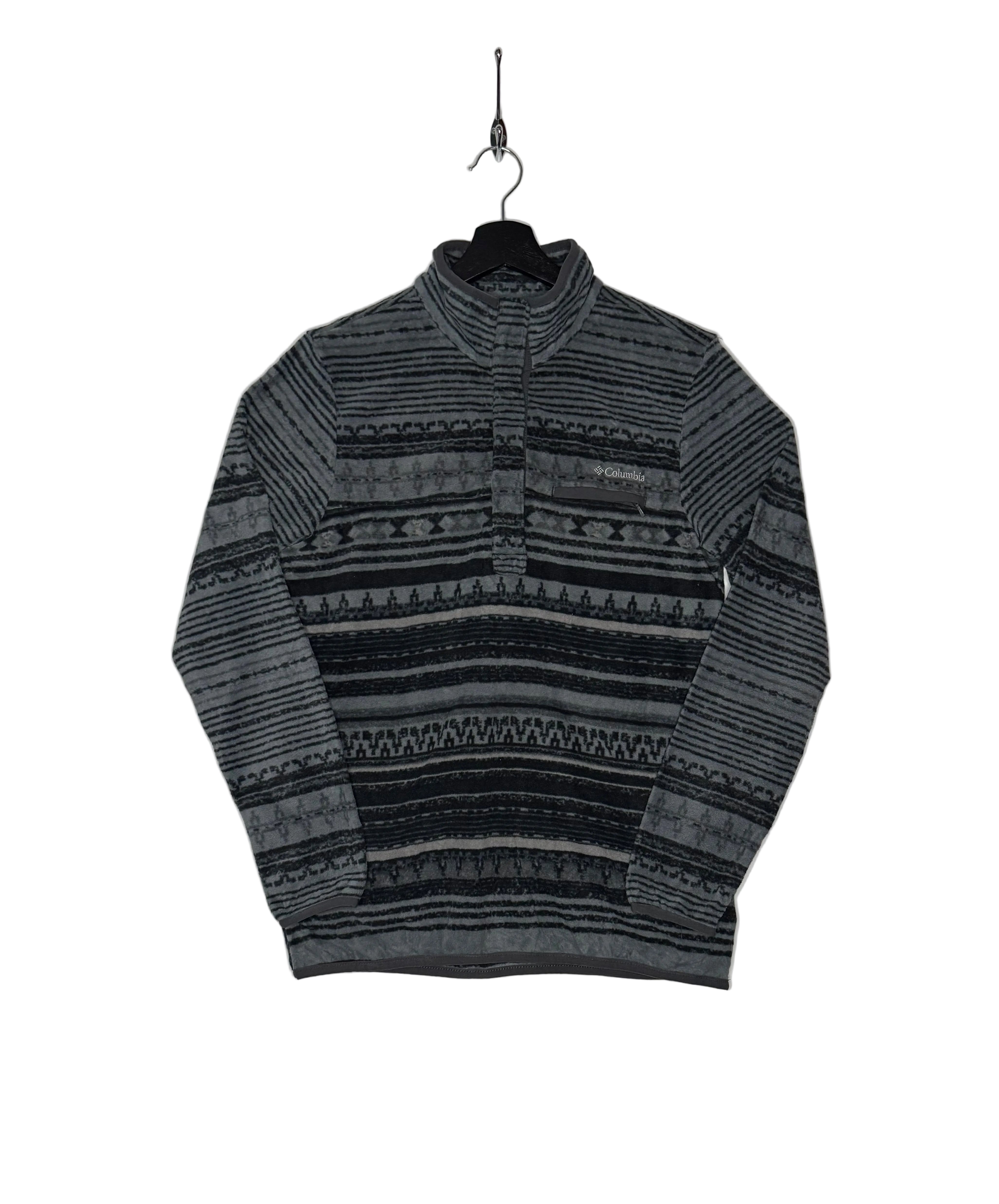 Columbia Fleece Sweater 1/3 Zip Grau/Schwarz Größe M
