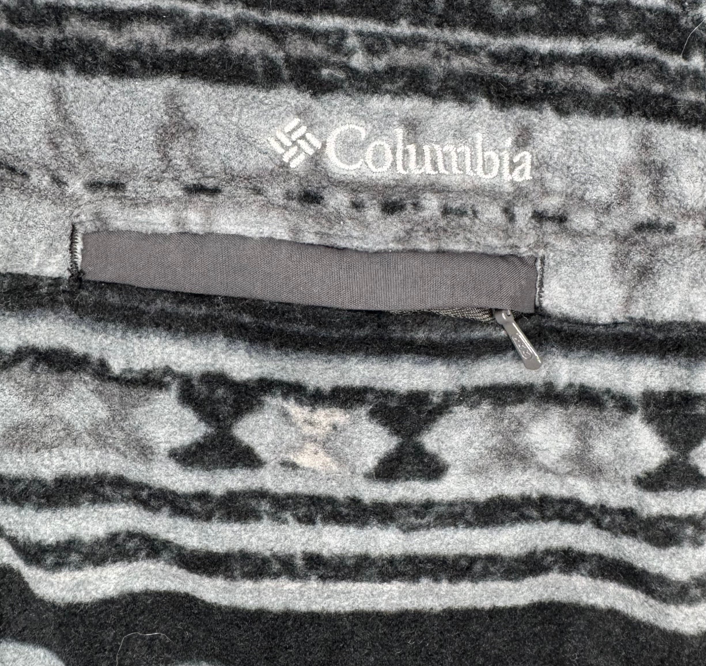 Columbia Fleece Sweater 1/3 Zip Grau/Schwarz Größe M