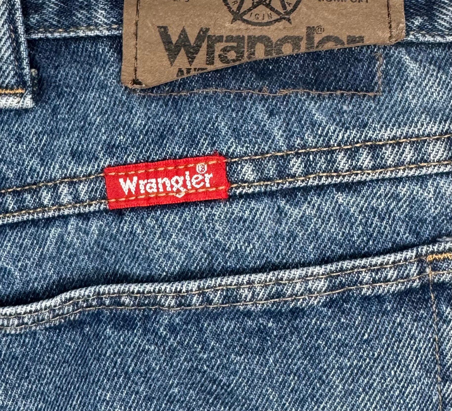 Wrangler Vintage Jeans Blau Größe 46x28