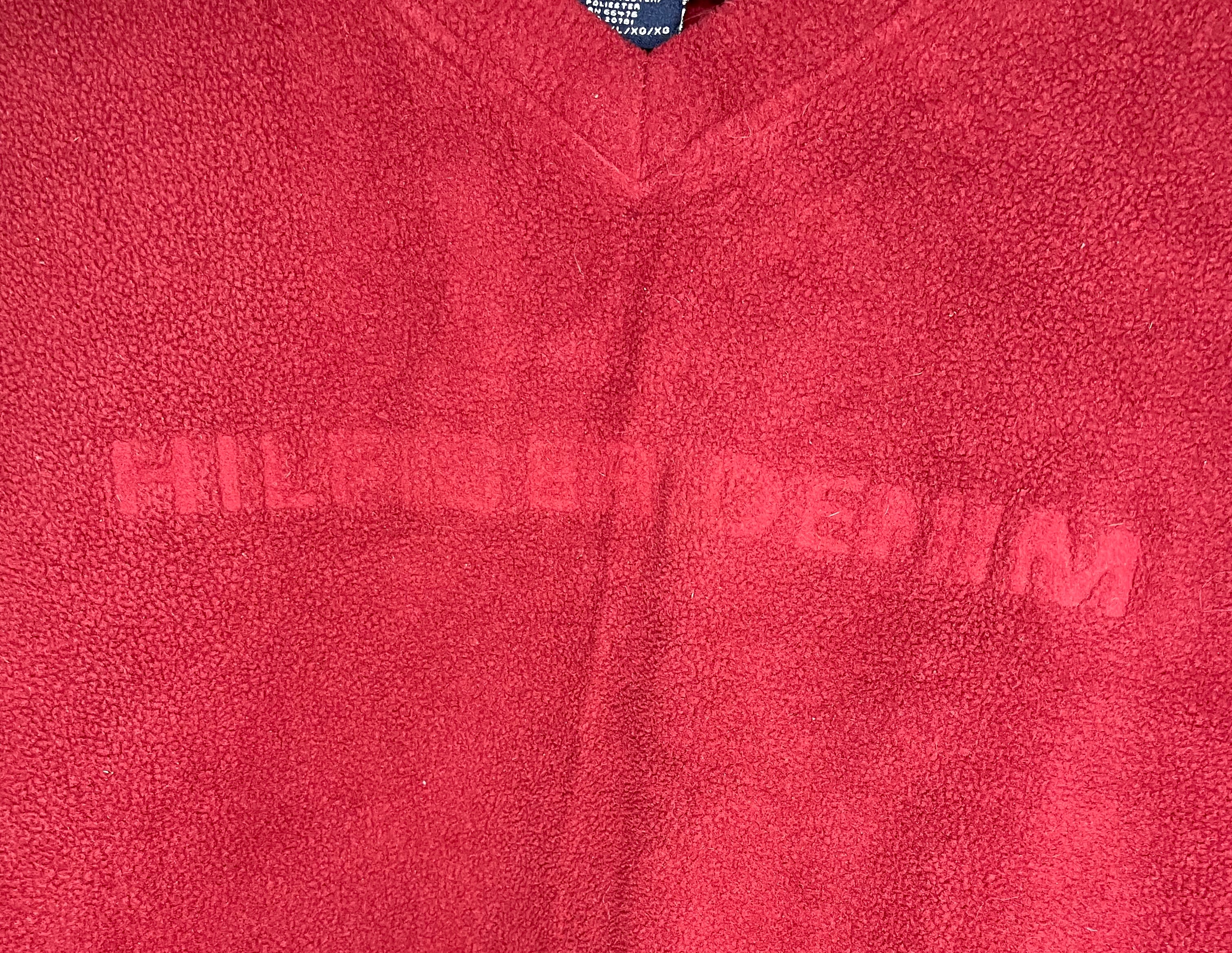 Tommy Hilfiger Fleece Sweater Rot Größe XL