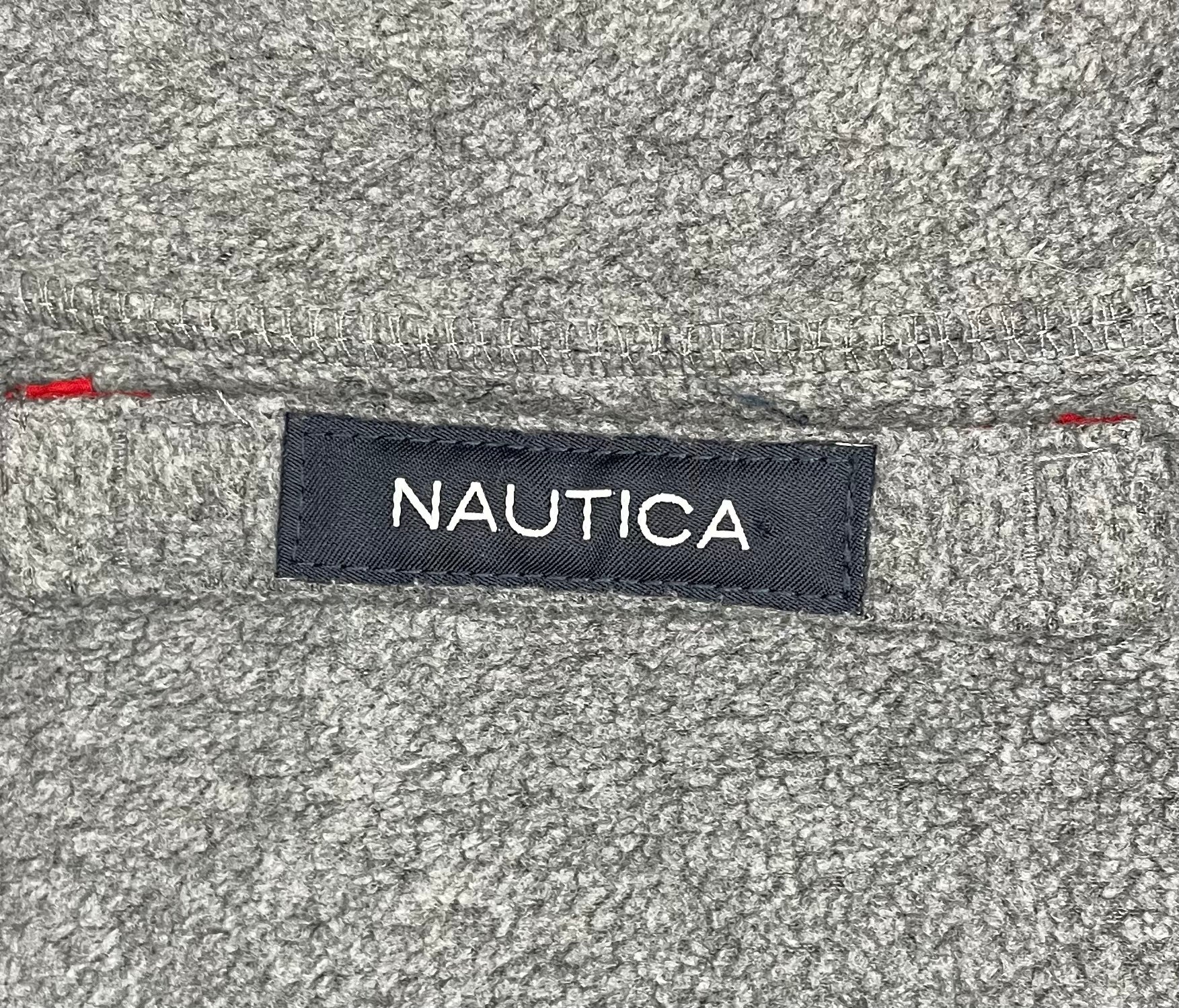 Nautica Vintage Wende Fleece Jacke Grau/Blau/Rot Größe XL