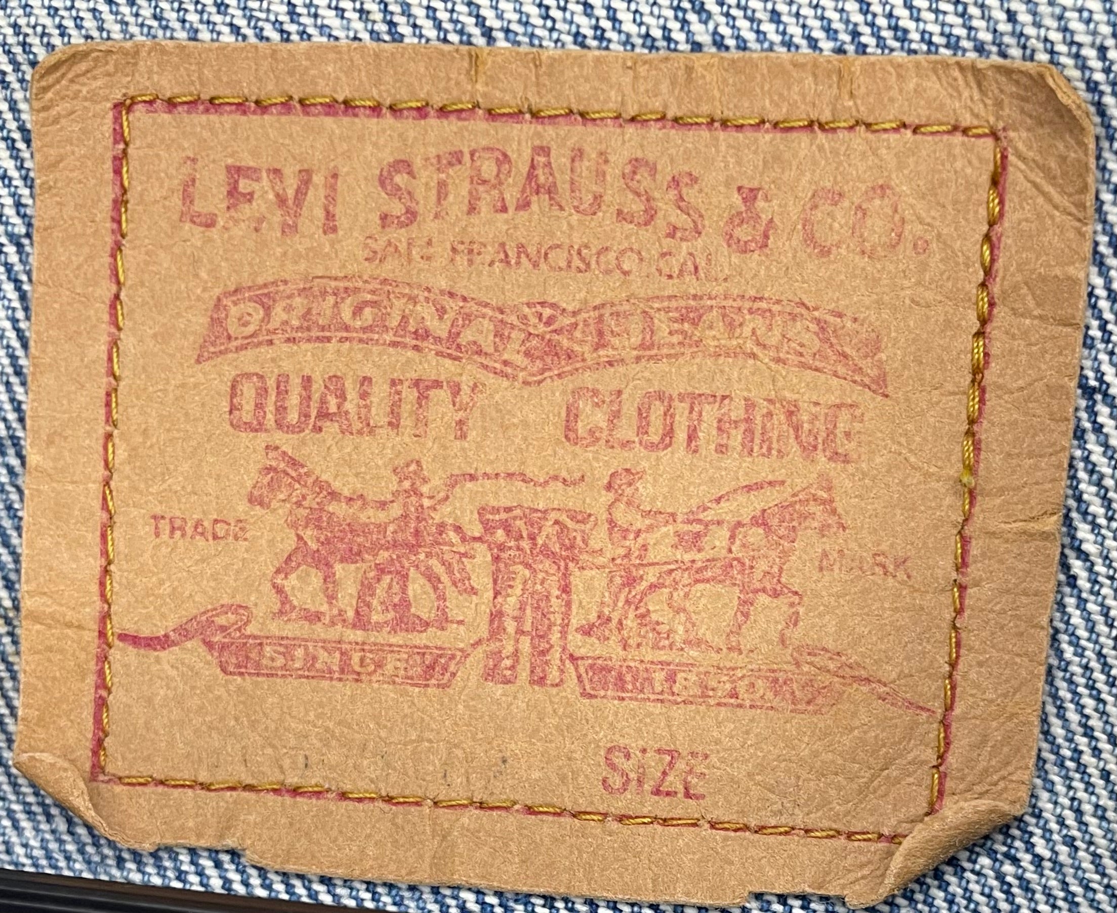 Levi`s Vintage Jeans Jacke Blau Größe S