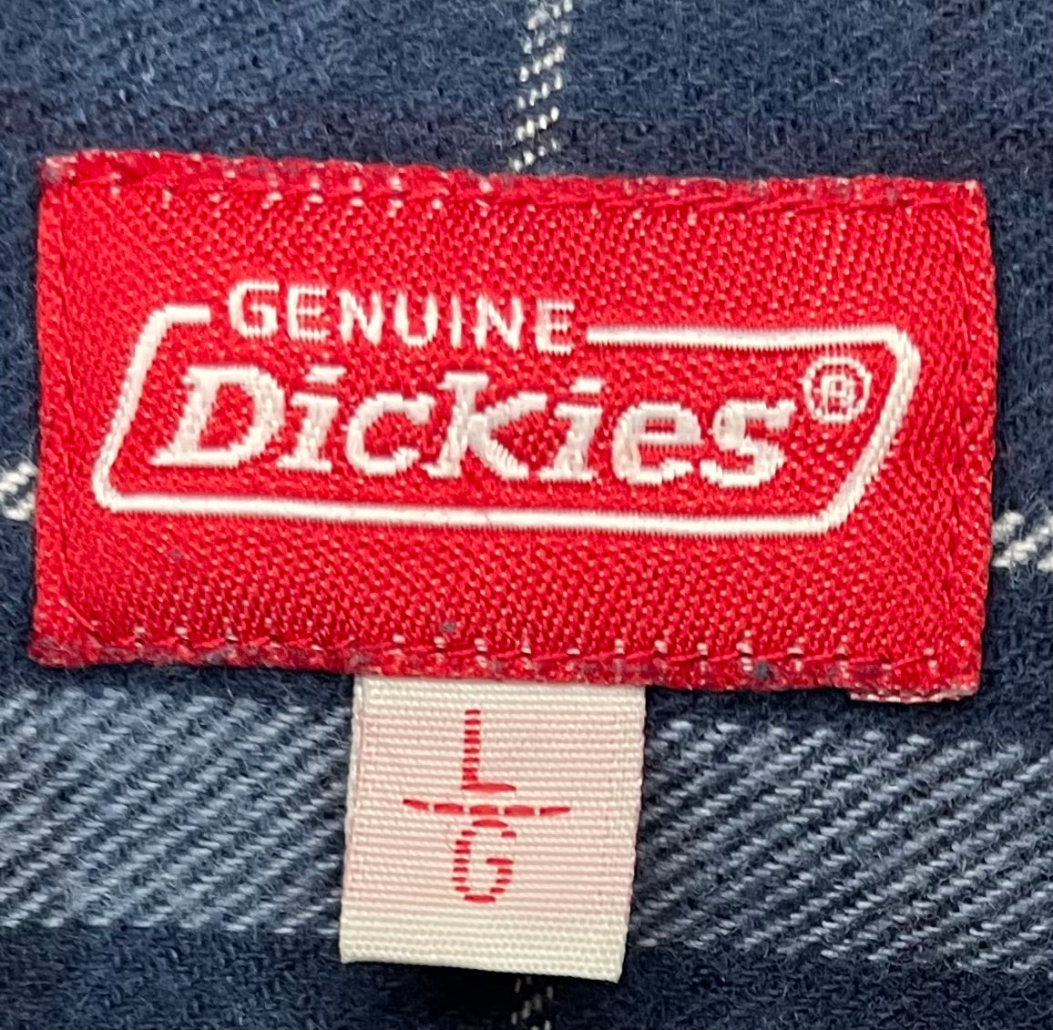 Dickies Vintage Flanell Hemd Blau Größe L