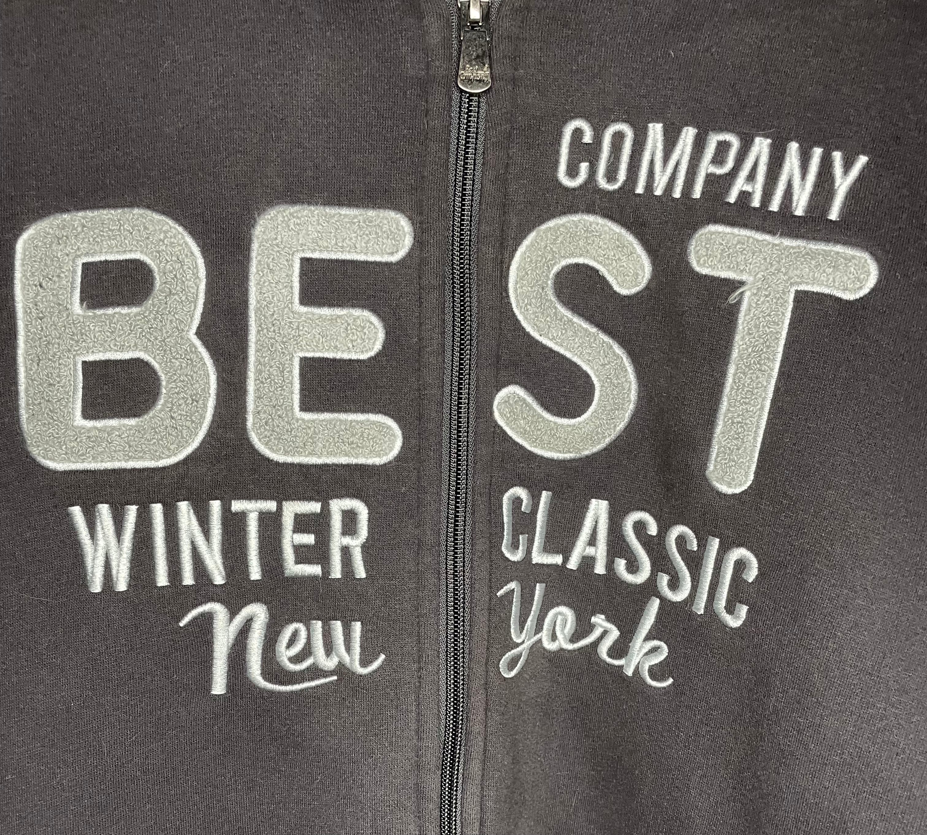 Best Company Vintage Sweatshirt Jacke Braun Größe XXL