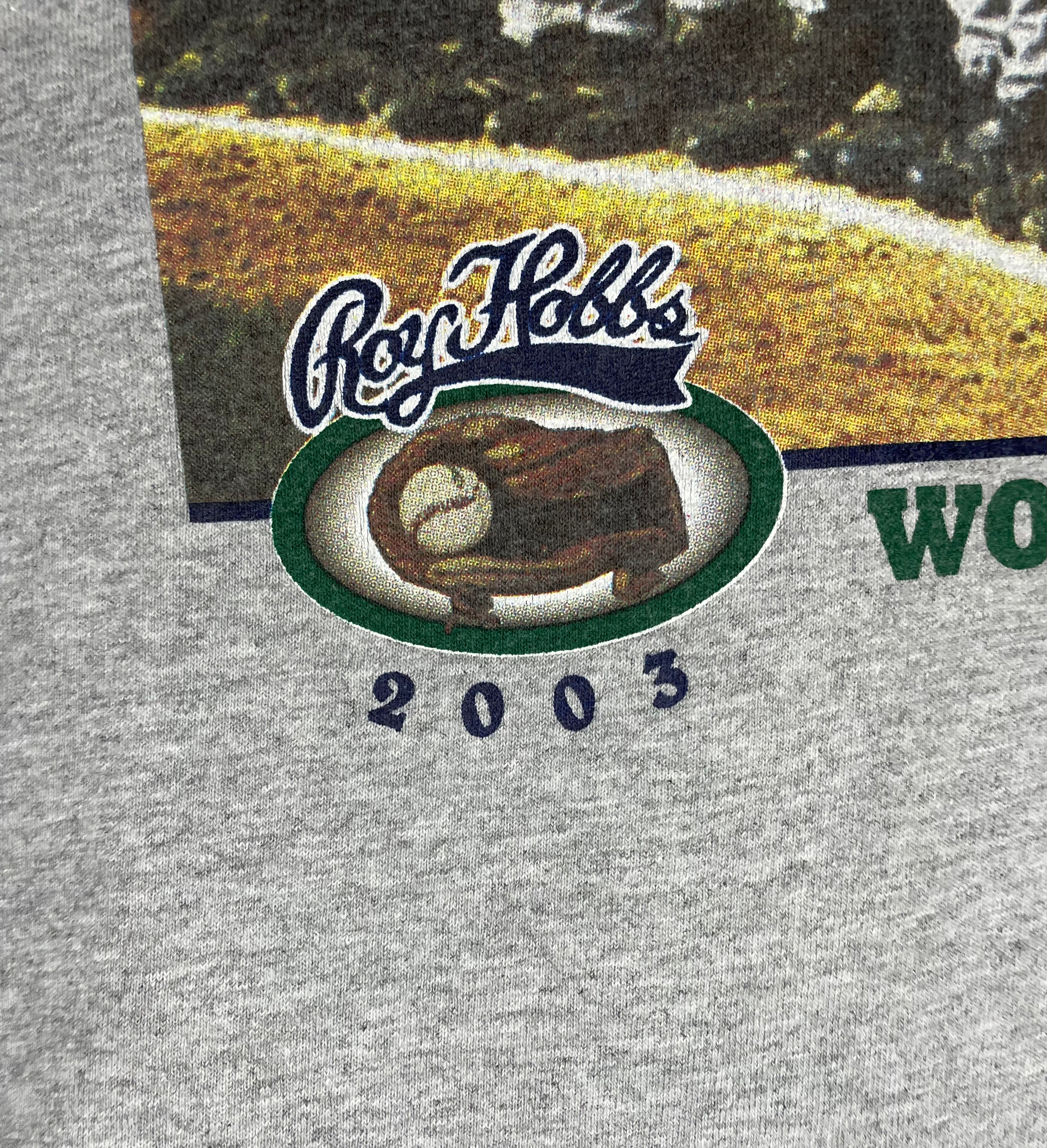 Jerzees Vintage T-Shirt Roy Hobbs World Series XV 2003 Grau Größe XXL