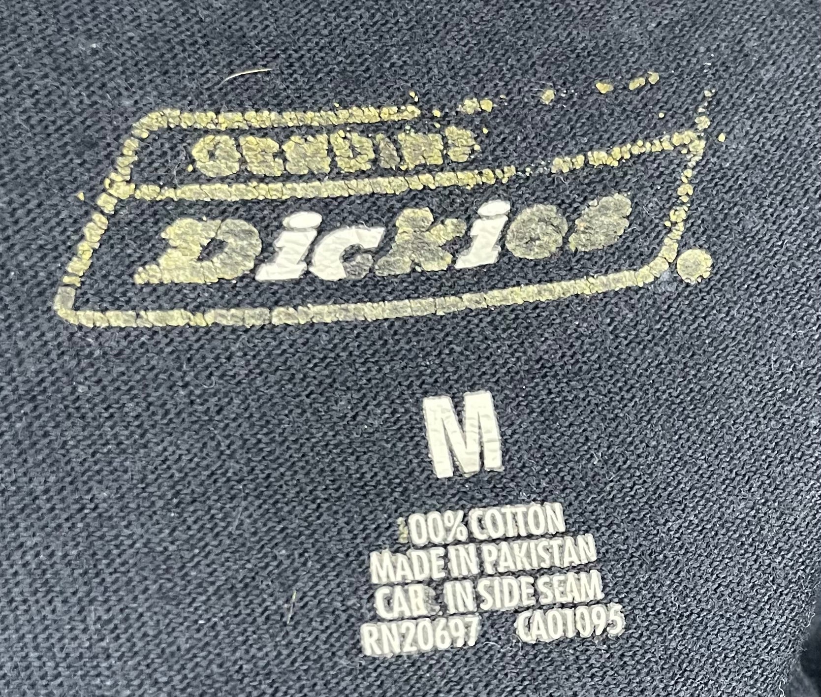 Dickies Vintage T-Shirt Blau Größe M