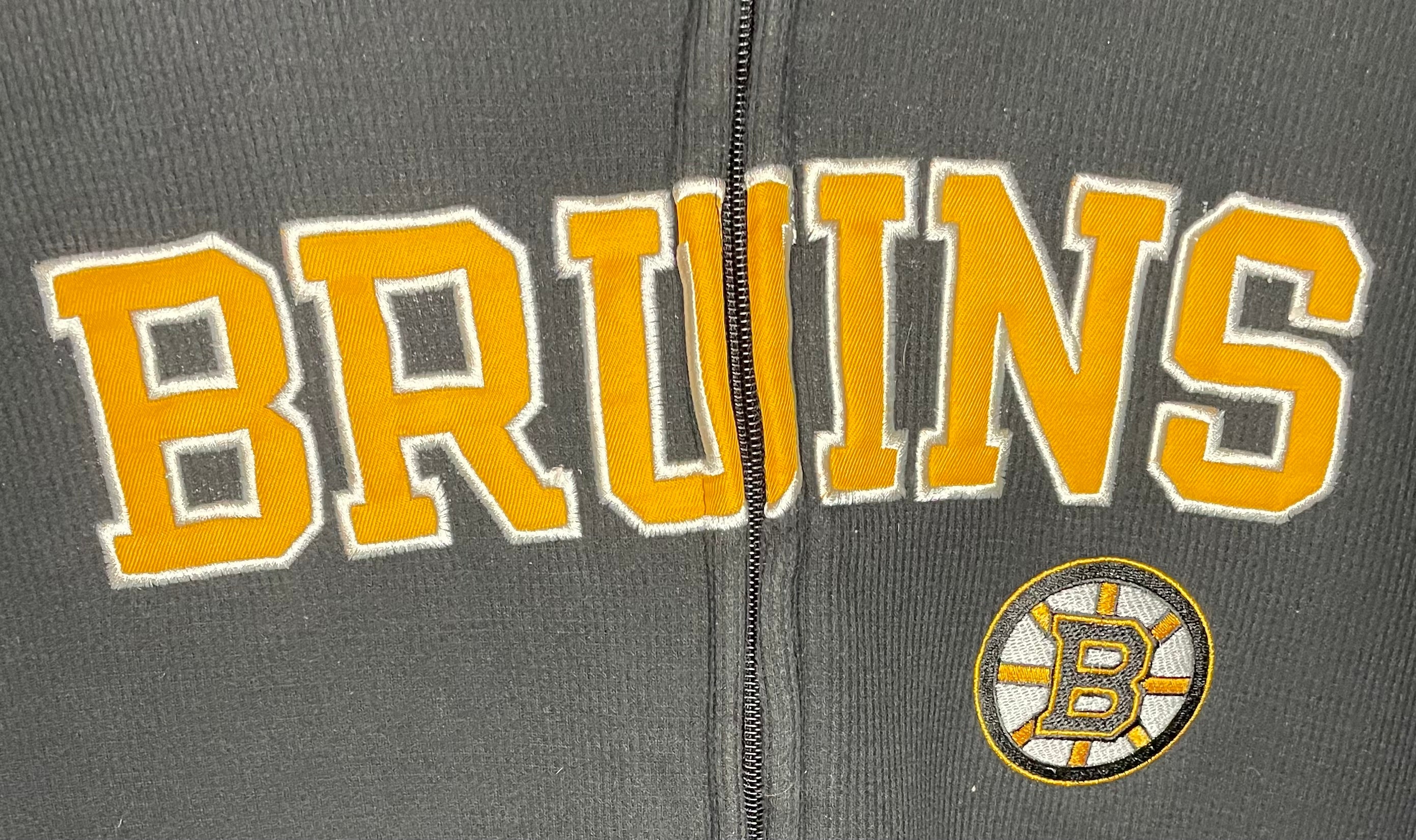 NHL Sweatjacke Boston Bruins Schwarz Größe XL