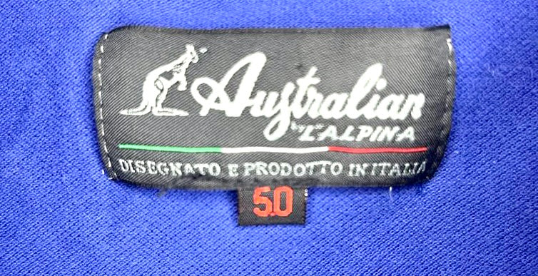 Polo Australiano Clásico Azul Talla M 