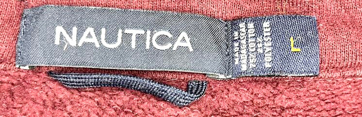 Nautica Q-Zip Sweater Weinrot Größe L