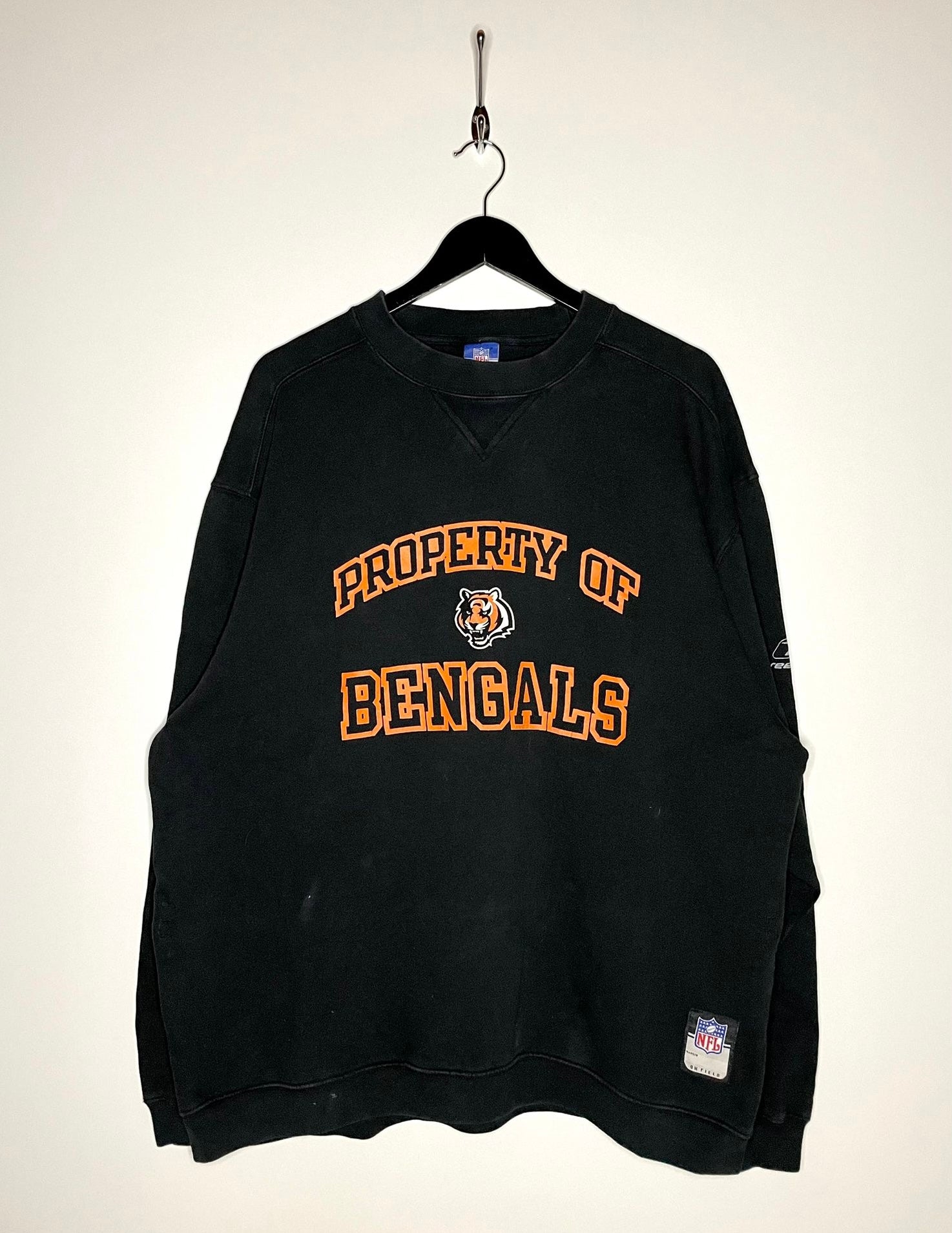 Reebok NFL Sweater Bengals Black Size L 